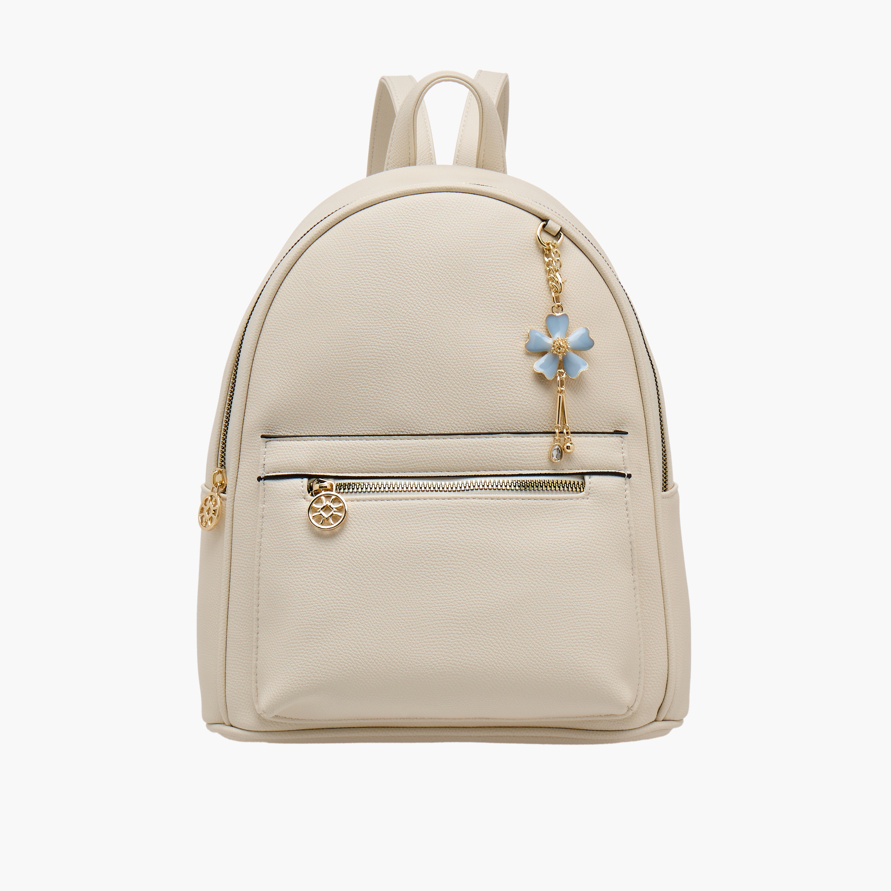 Sasha Kod Charm Detail Backpack with Adjustable Strap-women-bagsandwallets-handbags-image-1