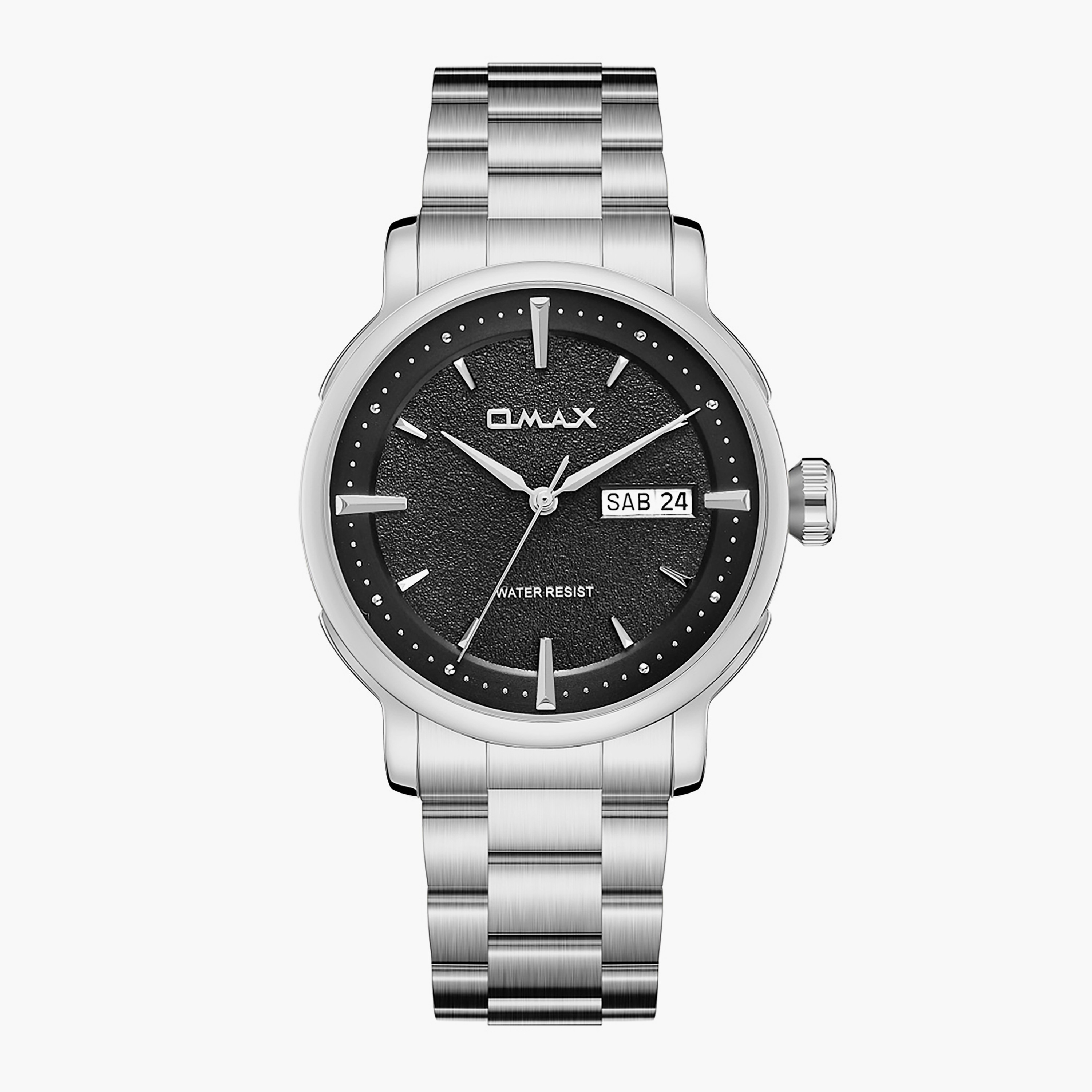 أوماكس ساعة رجالية فضية من الستانلس ستيل-men-watchesandjewellery-watches-image-1
