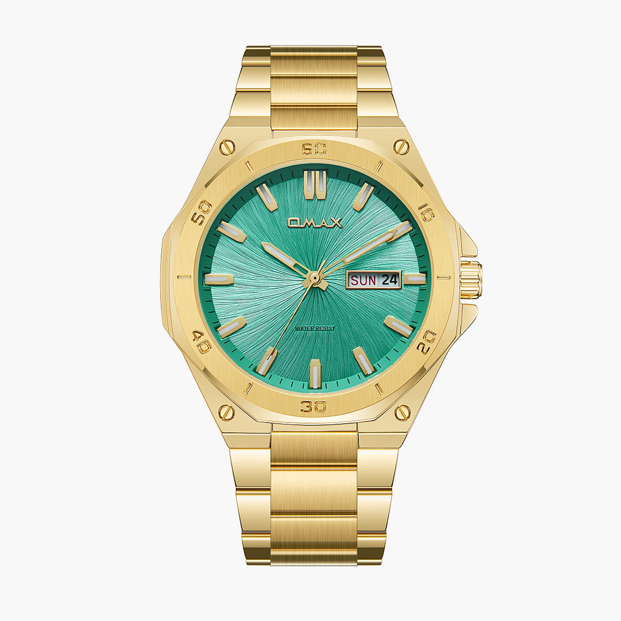 أوماكس ساعة رجالية ذهبية من الستانلس ستيل-men-watchesandjewellery-watches-image-1