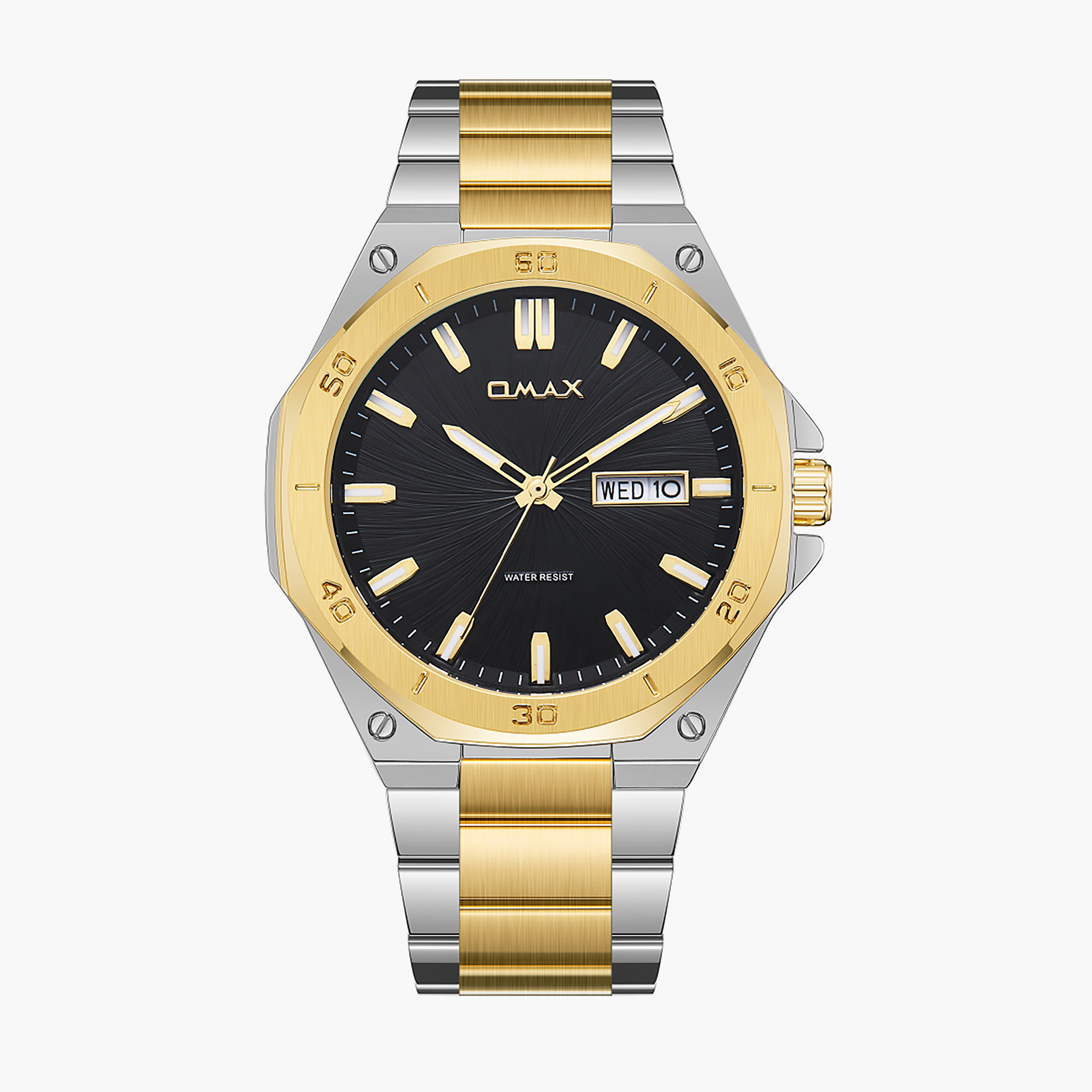 أوماكس ساعة رجالية من الستانلس ستيل بلونين-men-watchesandjewellery-watches-image-1