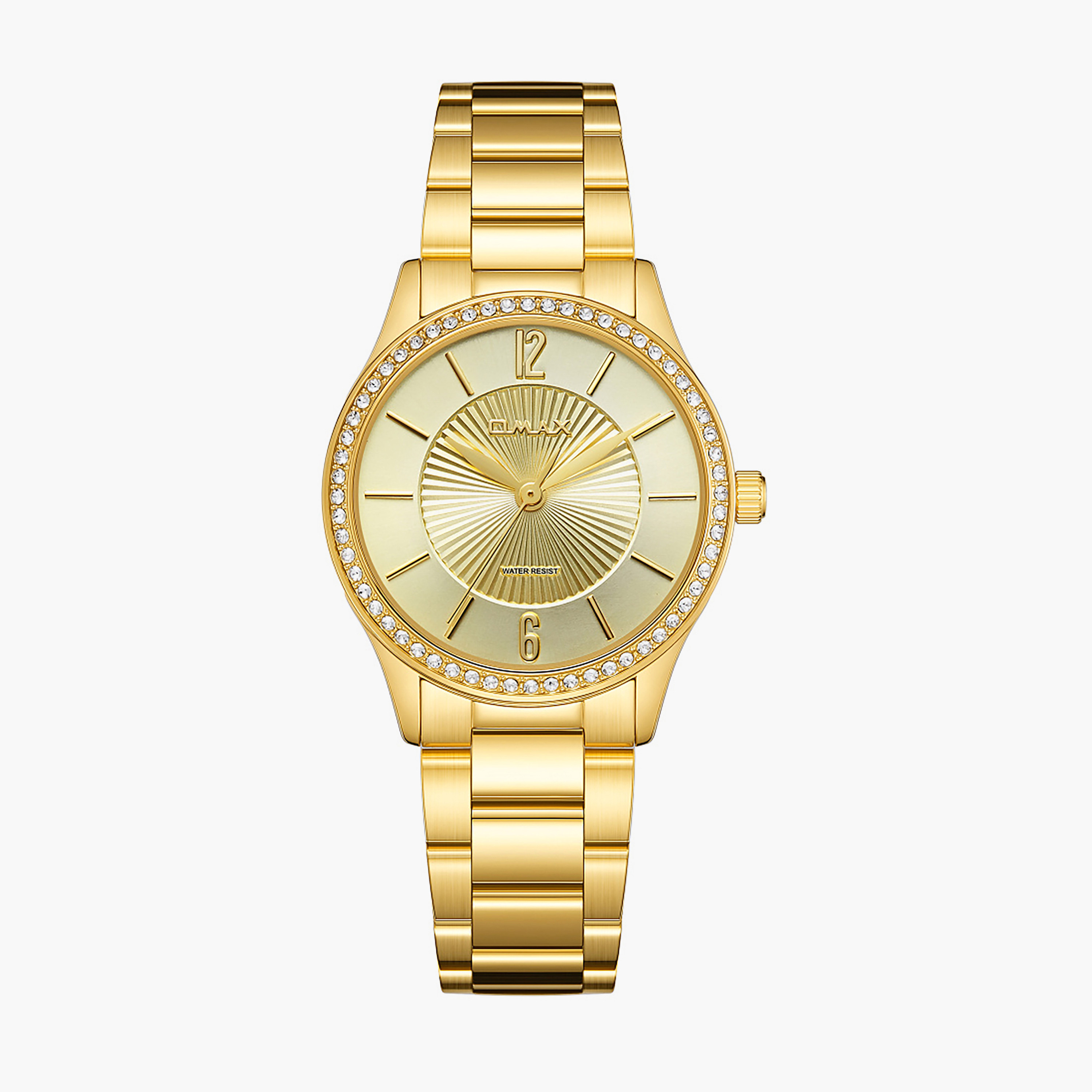 Gold Tone Rhinestone Women's Watch-women-watchesandjewellery-watches-image-1