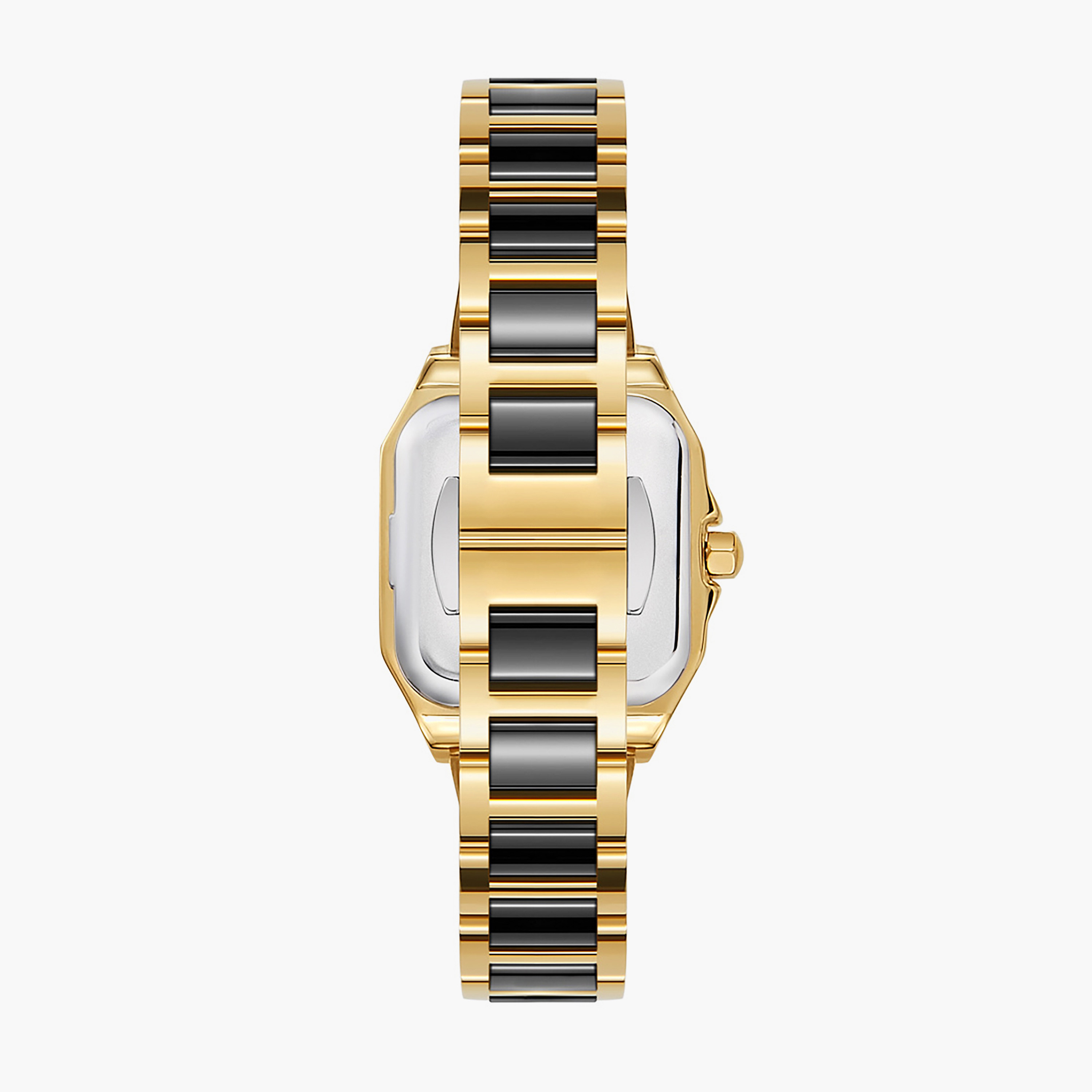 Gold Ceramic Rectangular Women's Watch-women-watchesandjewellery-watches-image-2