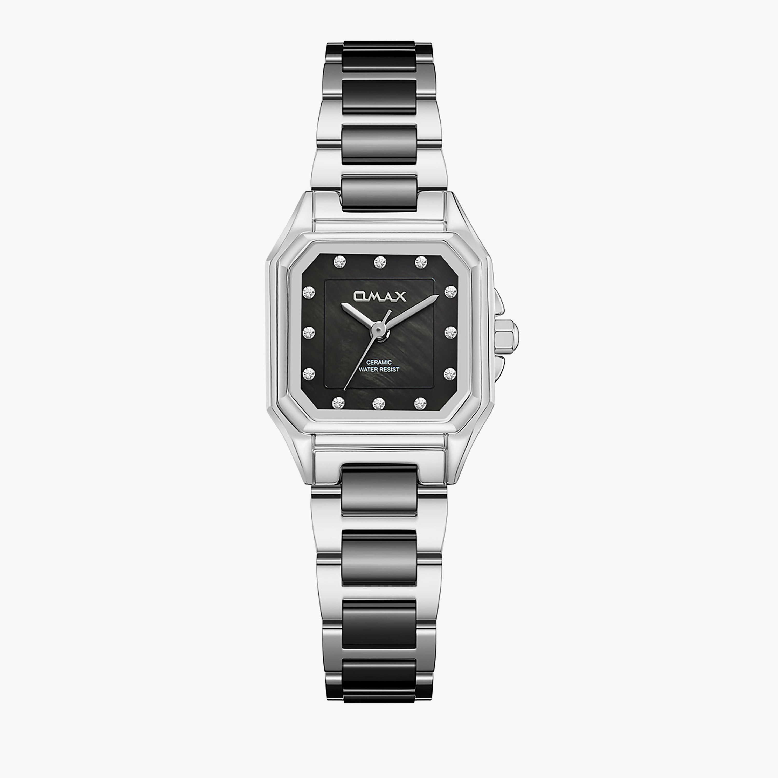 أوماكس ساعة نسائية سيراميك باللون الفضي-women-watchesandjewellery-watches-image-1