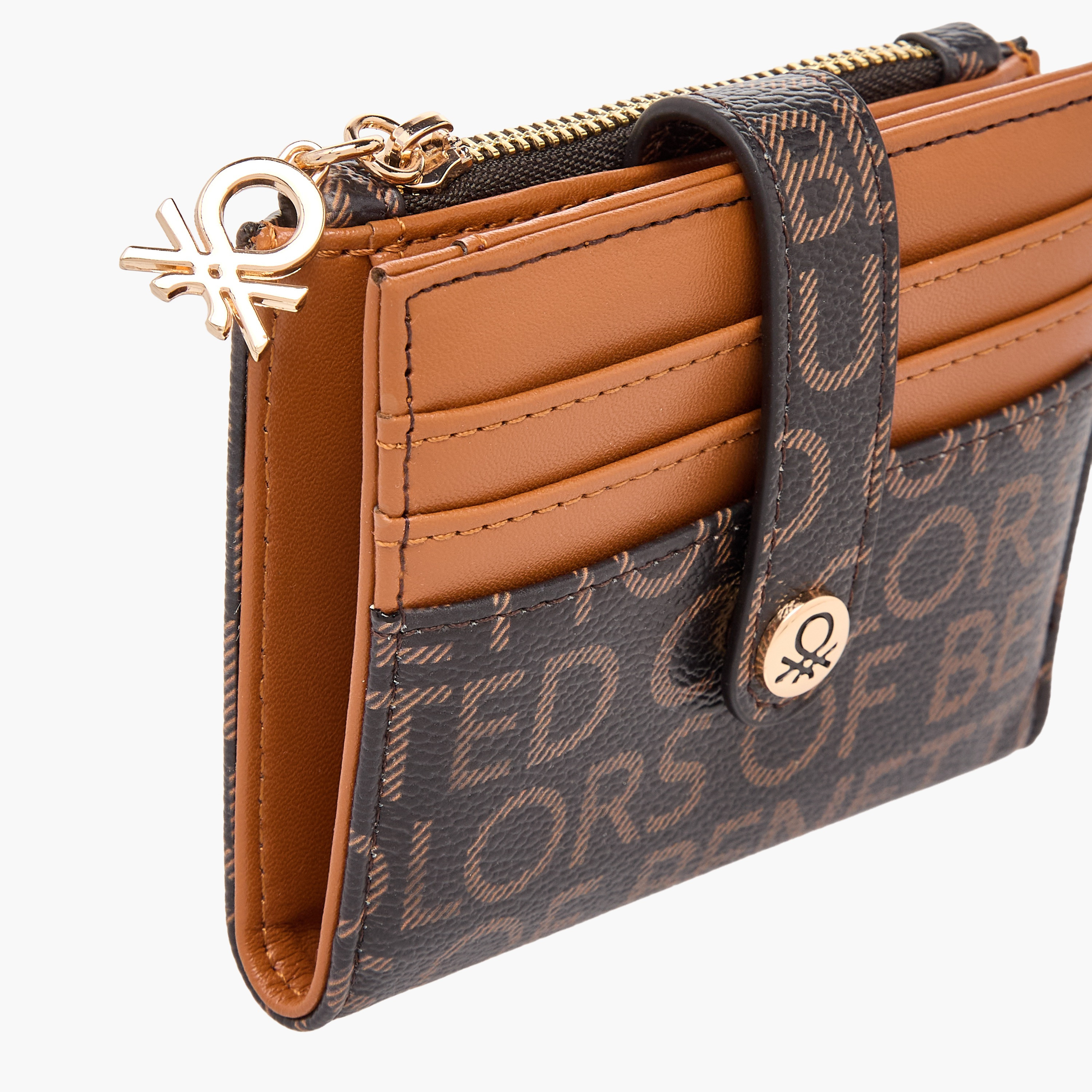 حامل بطاقات بطبعة شعار يونايتد كولورز أوف بينيتون بشريط إغلاق-women-bagsandwallets-wallets-image-3