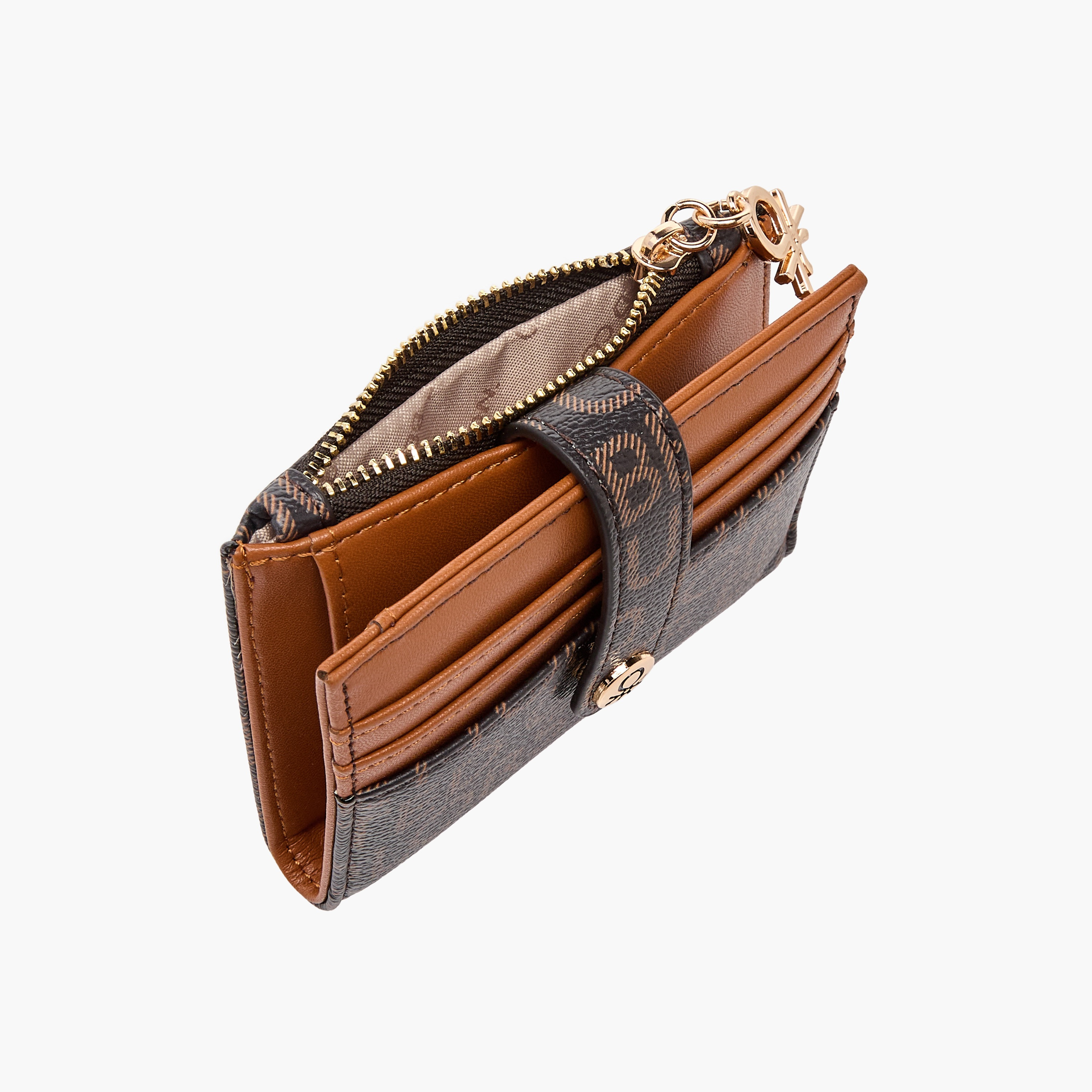 حامل بطاقات بطبعة شعار يونايتد كولورز أوف بينيتون بشريط إغلاق-women-bagsandwallets-wallets-image-6