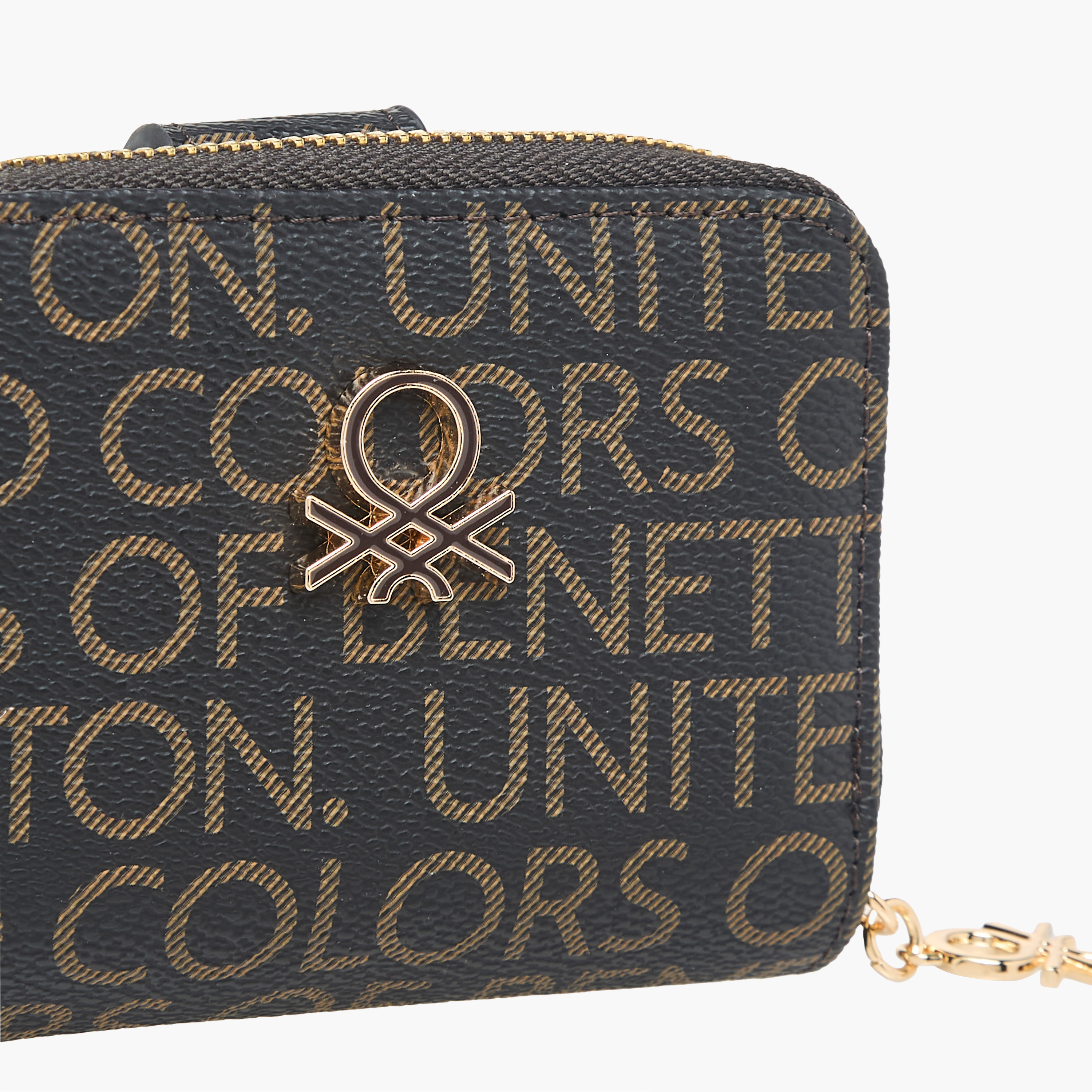 United Colors of Benetton Monogram Print Wallet with Zip Closure-women-bagsandwallets-wallets-image-3