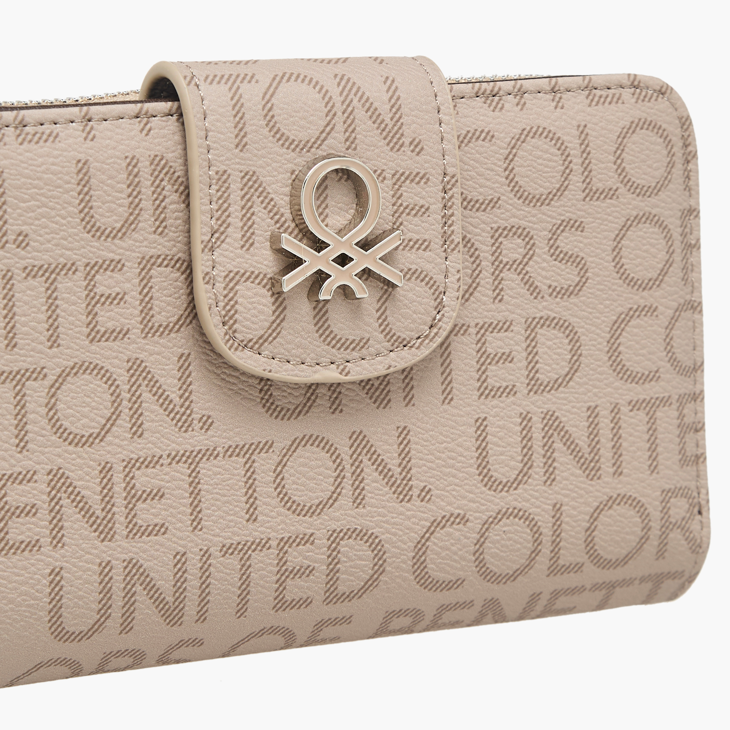 United Colors of Benetton Monogram Print Wallet with Zip Closure-women-bagsandwallets-wallets-image-3