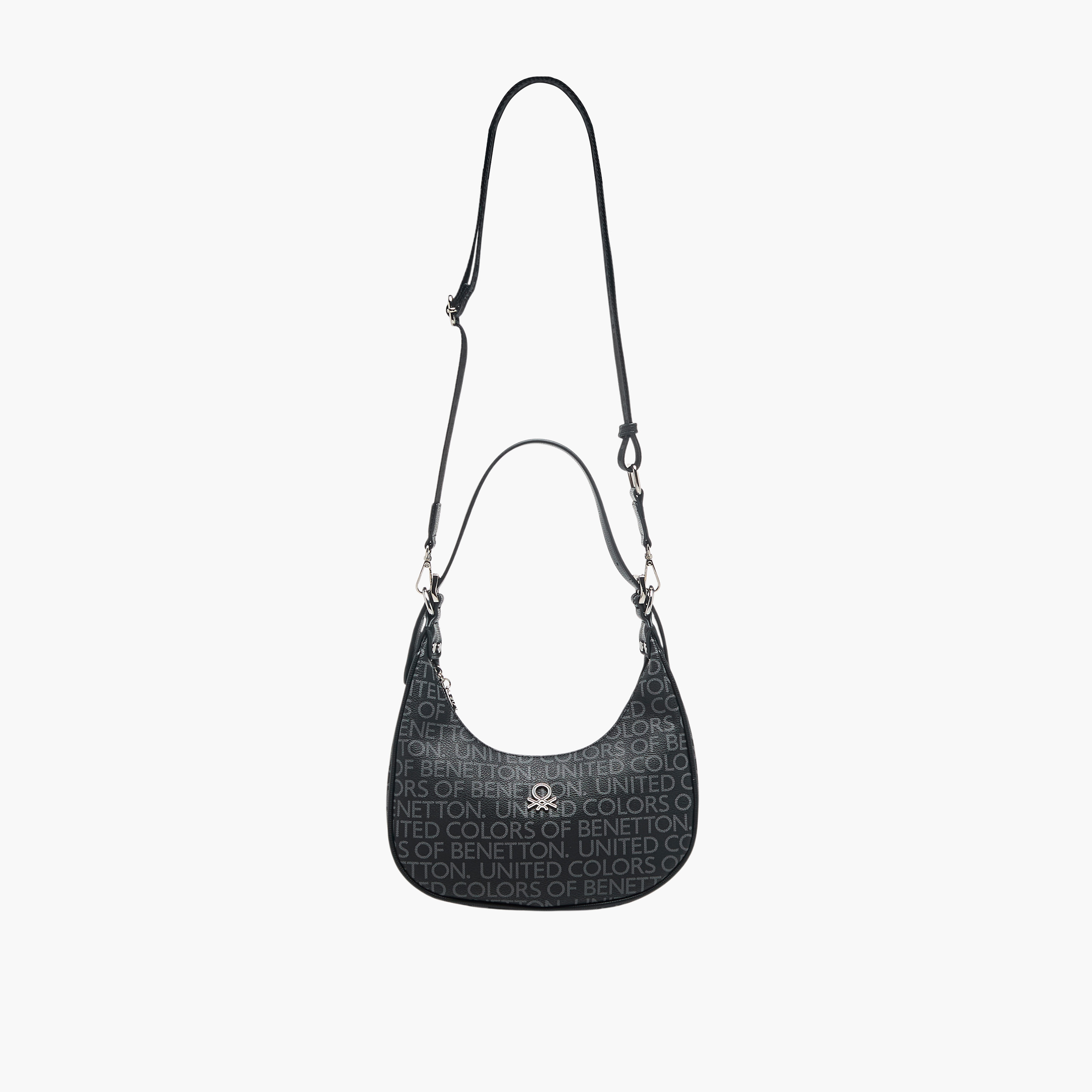 شنطة باجيت بطبعات مونوجرام وسحّاب إغلاق من يونايتد كولورز أوف بينيتون-women-bagsandwallets-handbags-image-3