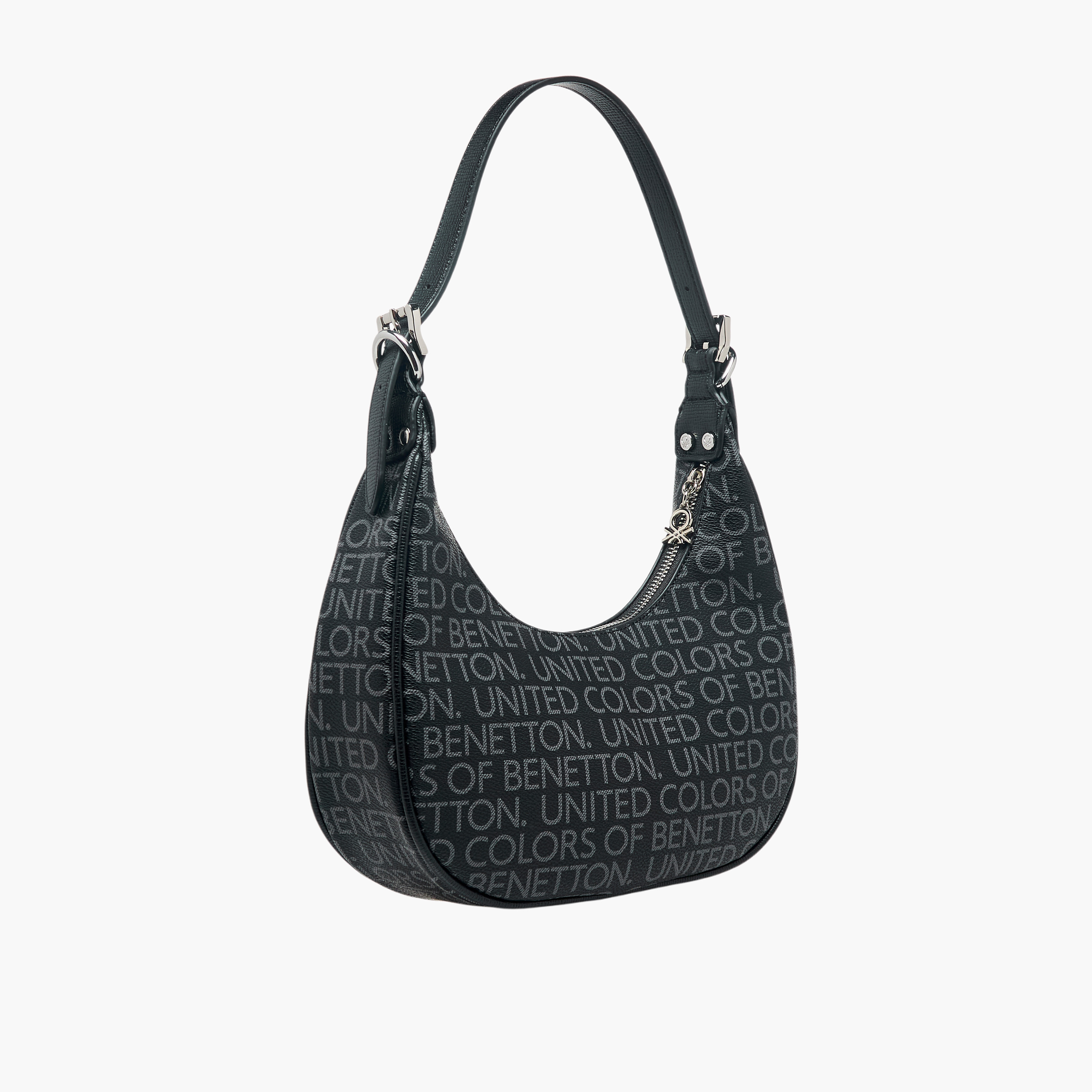 شنطة باجيت بطبعات مونوجرام وسحّاب إغلاق من يونايتد كولورز أوف بينيتون-women-bagsandwallets-handbags-image-4