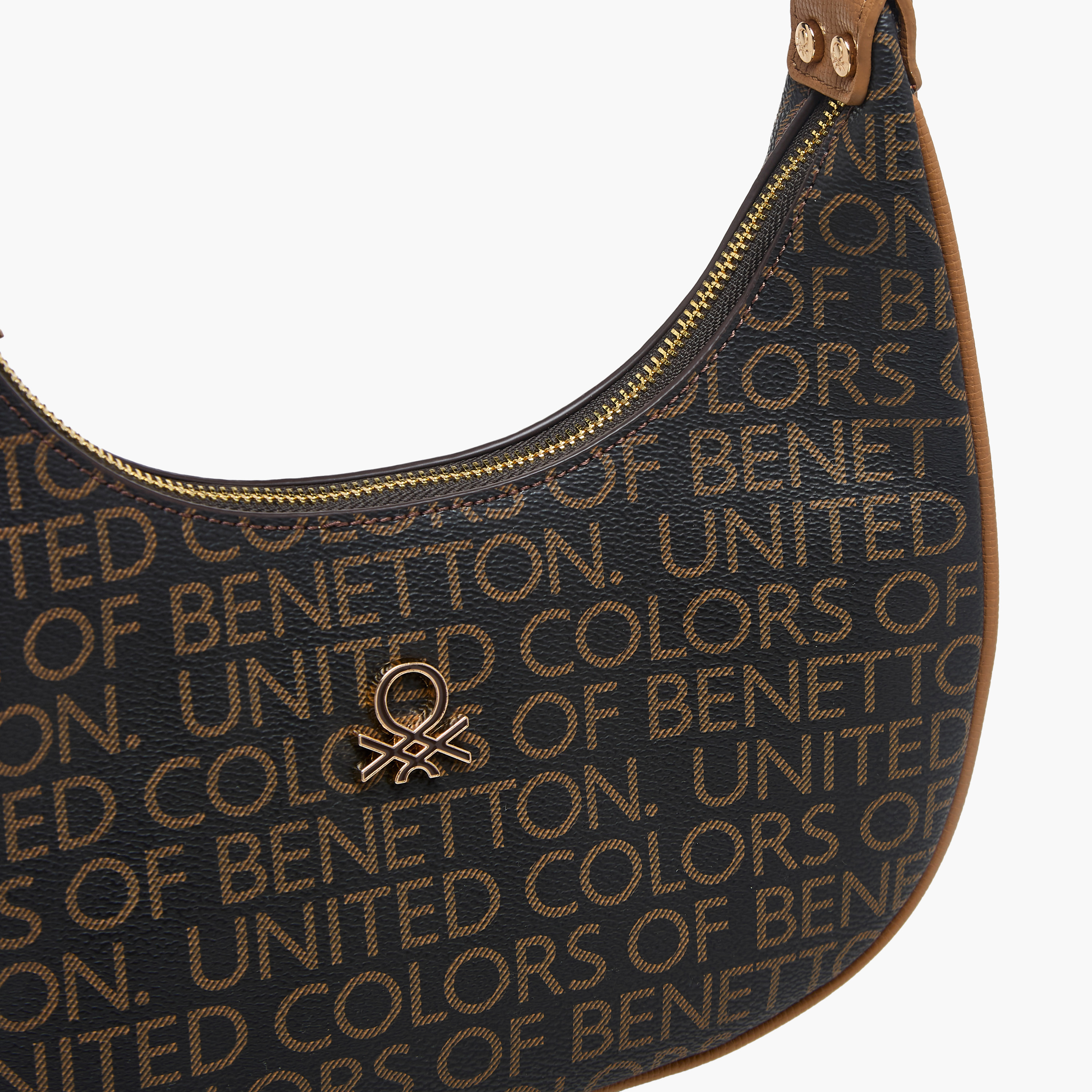 United Colors of Benetton Monogram Print Baguette Bag with Zip Closure-women-bagsandwallets-handbags-image-5