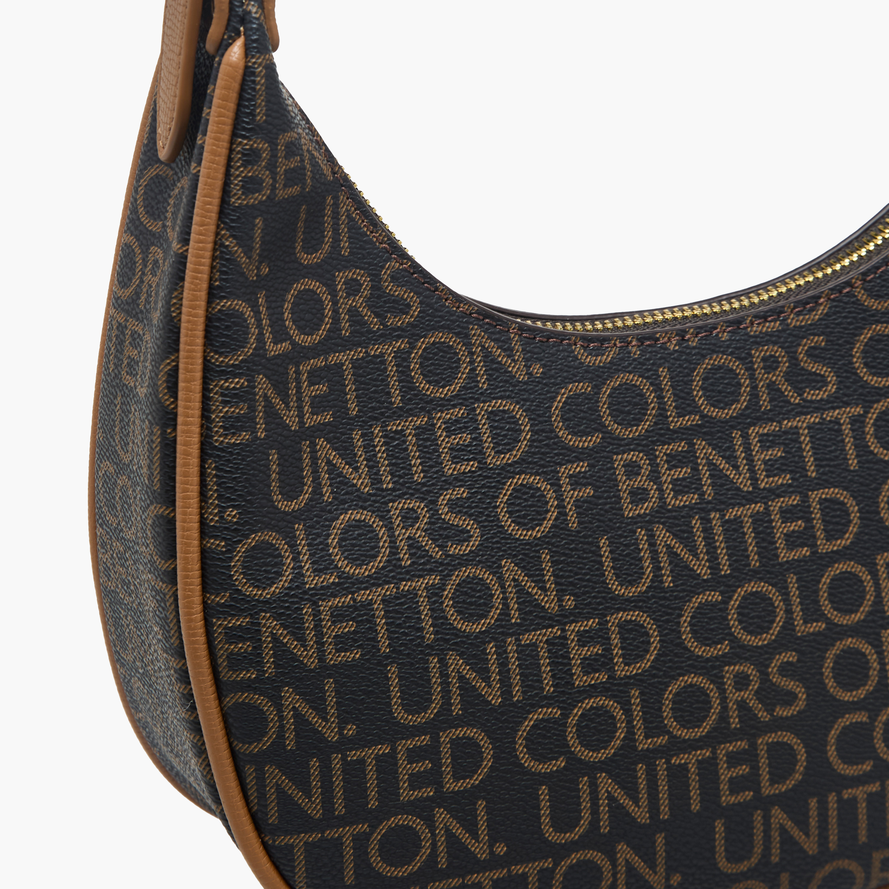 United Colors of Benetton Monogram Print Baguette Bag with Zip Closure-women-bagsandwallets-handbags-image-6