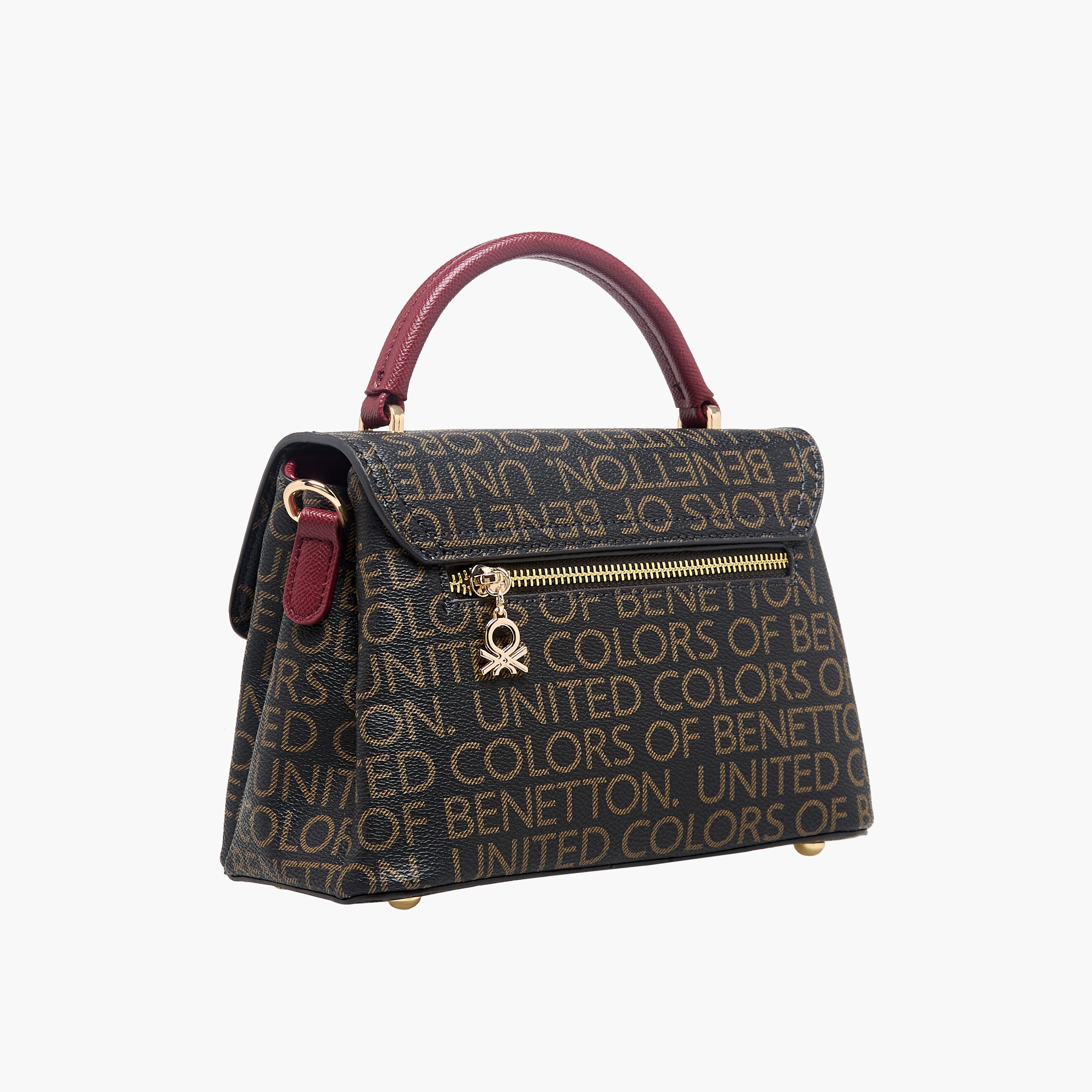 United Colors of Benetton Monogram Print Crossbody Bag with Zip Closure-women-bagsandwallets-handbags-image-4