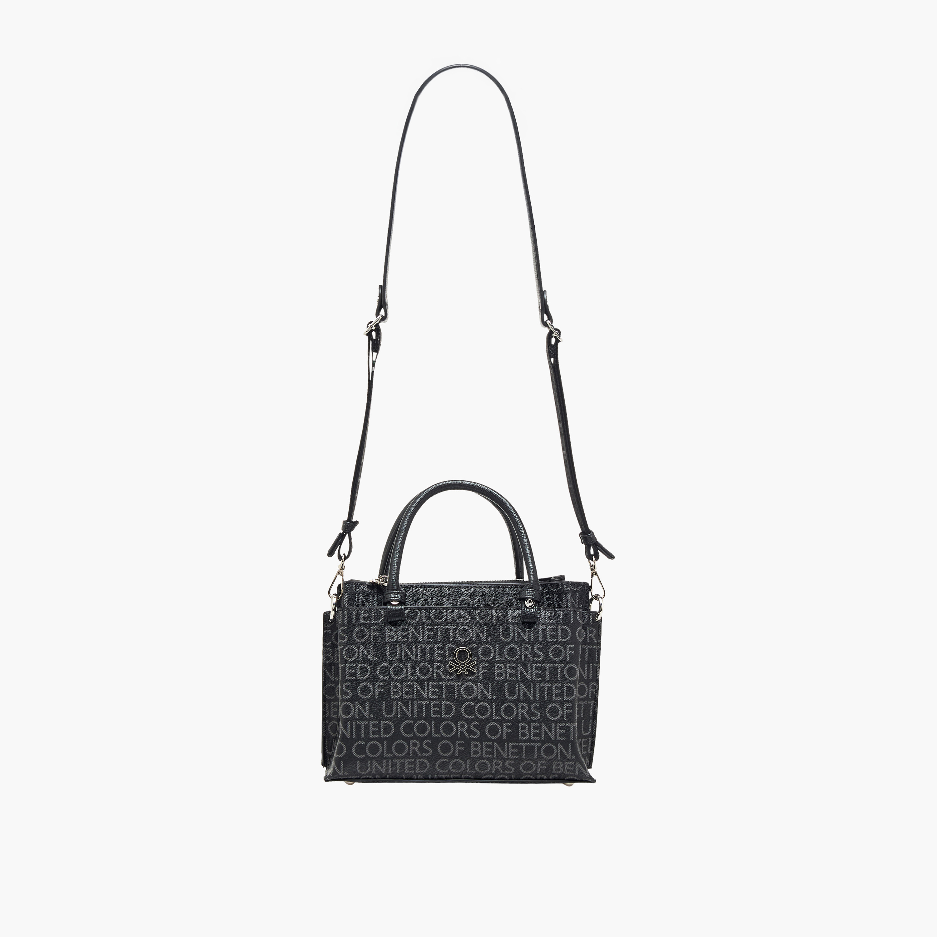 United Colors of Benetton Monogram Print Crossbody Bag with Zip Closure-women-bagsandwallets-handbags-image-3