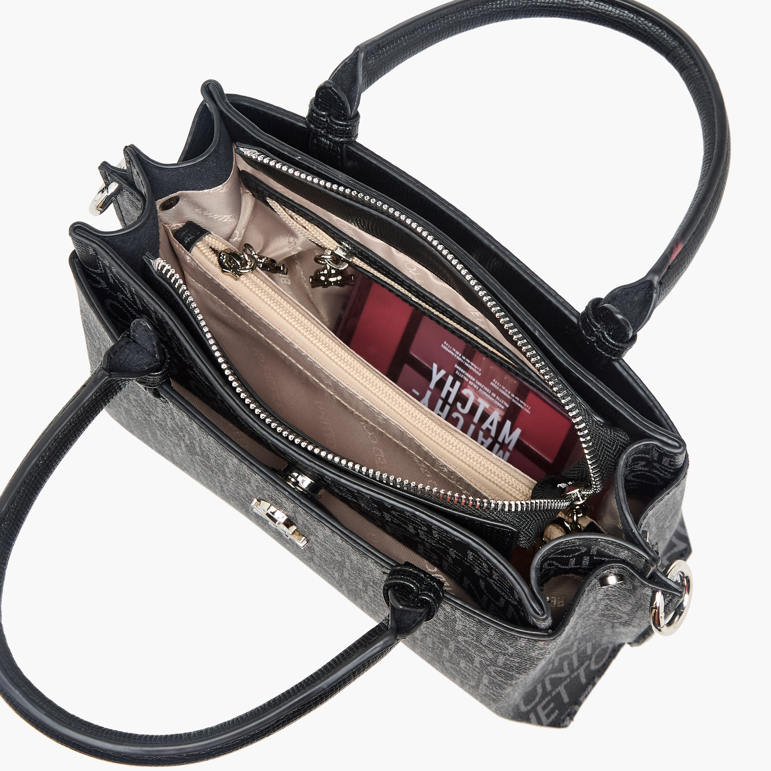 United Colors of Benetton Monogram Print Crossbody Bag with Zip Closure-women-bagsandwallets-handbags-image-9