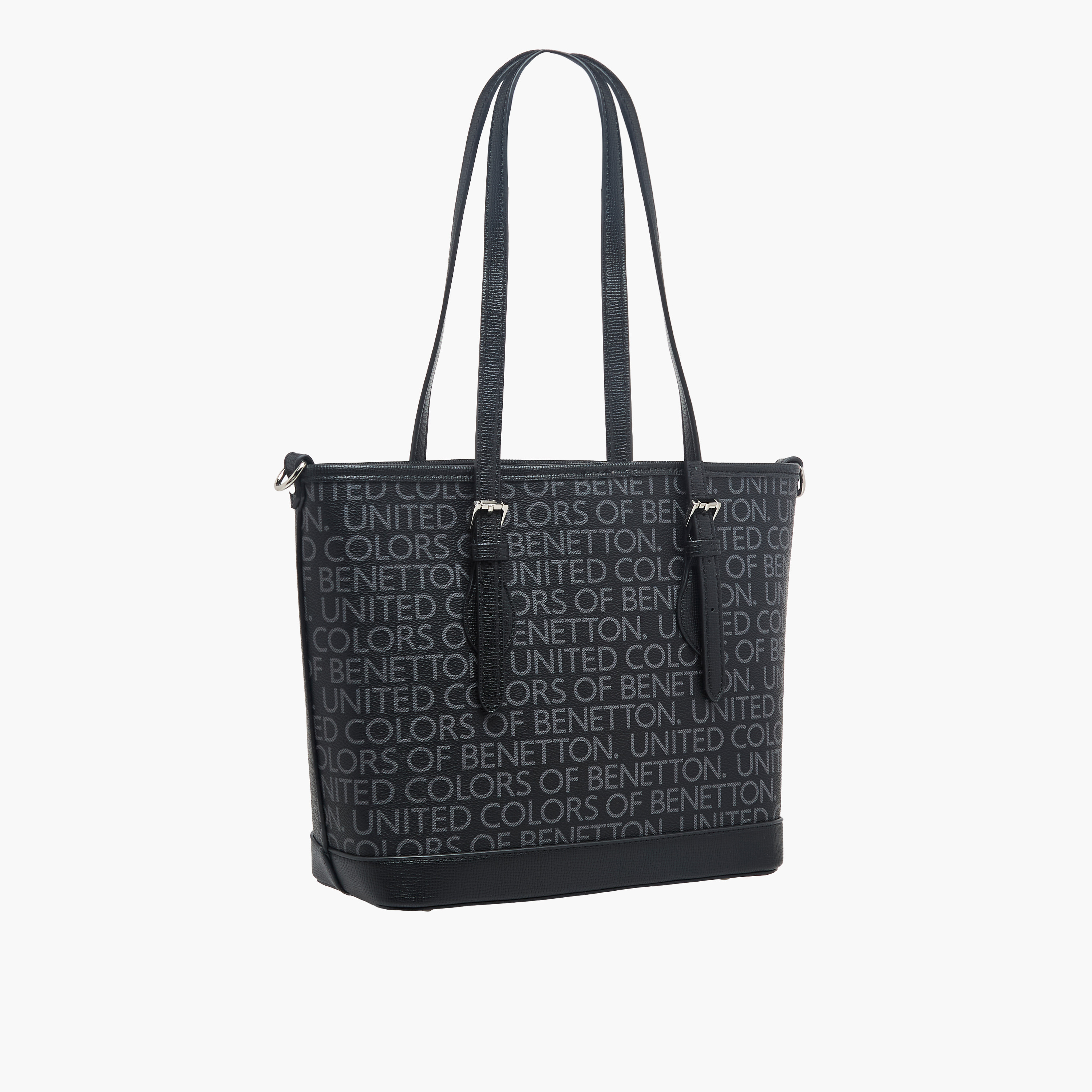 United Colors of Benetton Logo Print Tote Bag with Detachable Strap-women-bagsandwallets-handbags-image-4