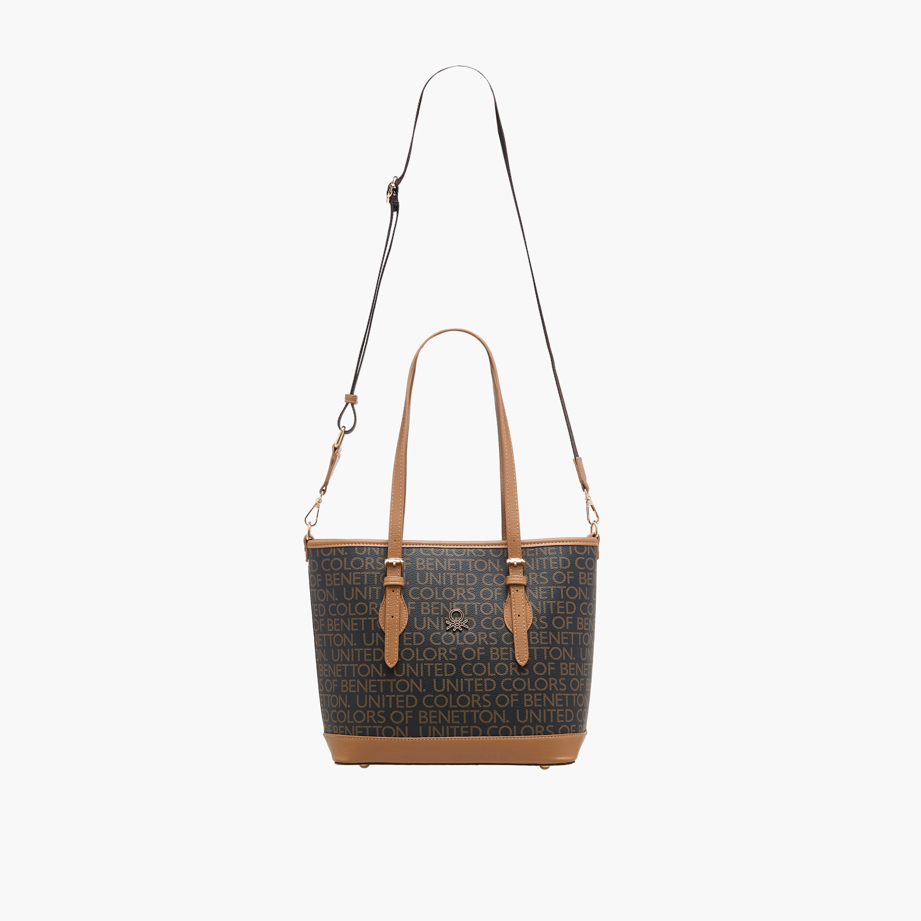 United Colors of Benetton Logo Print Tote Bag with Detachable Strap-women-bagsandwallets-handbags-image-3