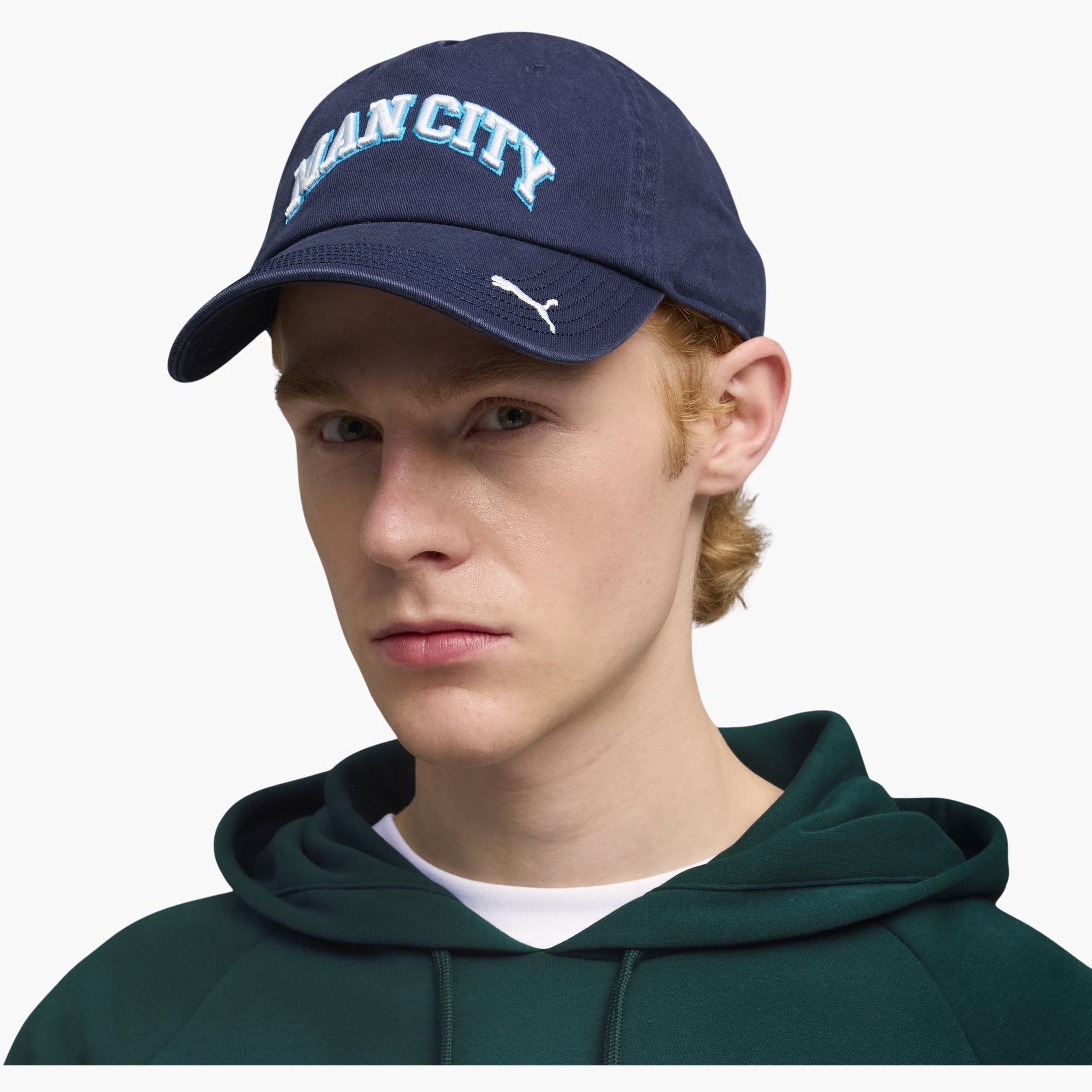 بوما - قبعة شعار نادي مانشستر سيتي الثقافي مع حزام بإبزيم قابل للتعديل-sports-gear-football-accessories-caps-image-1