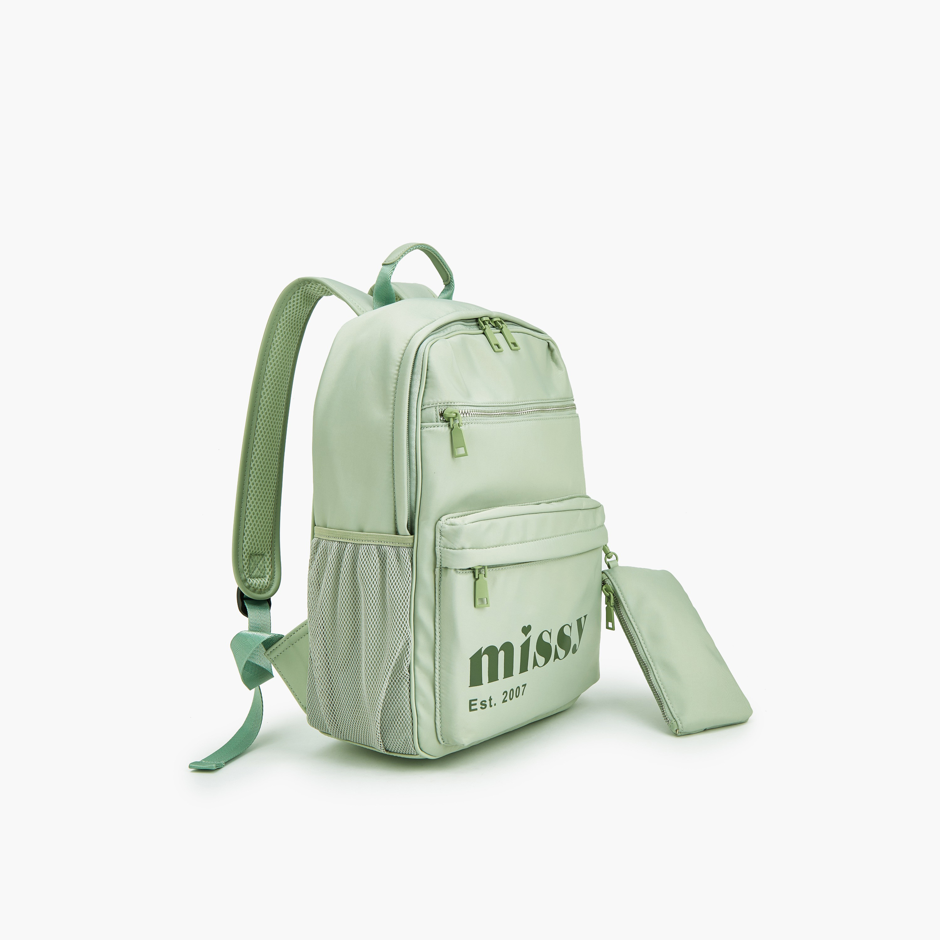 Missy Logo Print 2-Piece School Backpack Set for Kids with Pencil Pouch - 30x12x40 cm-cpwomen-fashionaccessories-bagsandwallets-backpacks-image-2