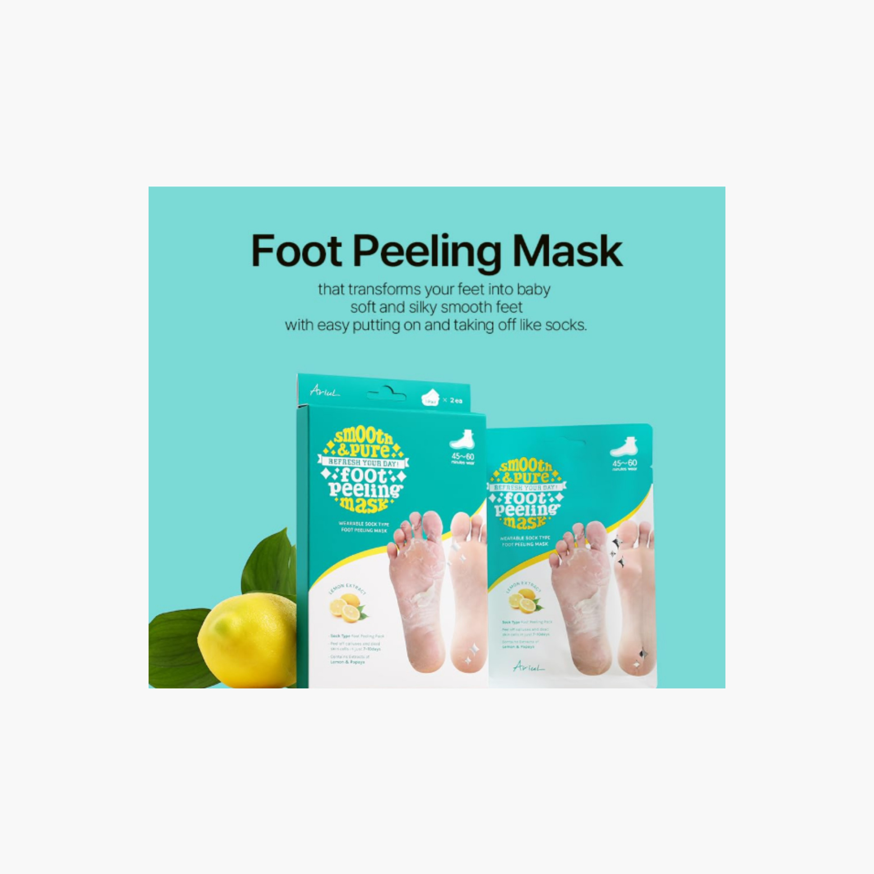 Ariul Lemon Extract Foot Peeling Mask-beautyandpersonalcare-bathandbody-handsandfeet-image-2