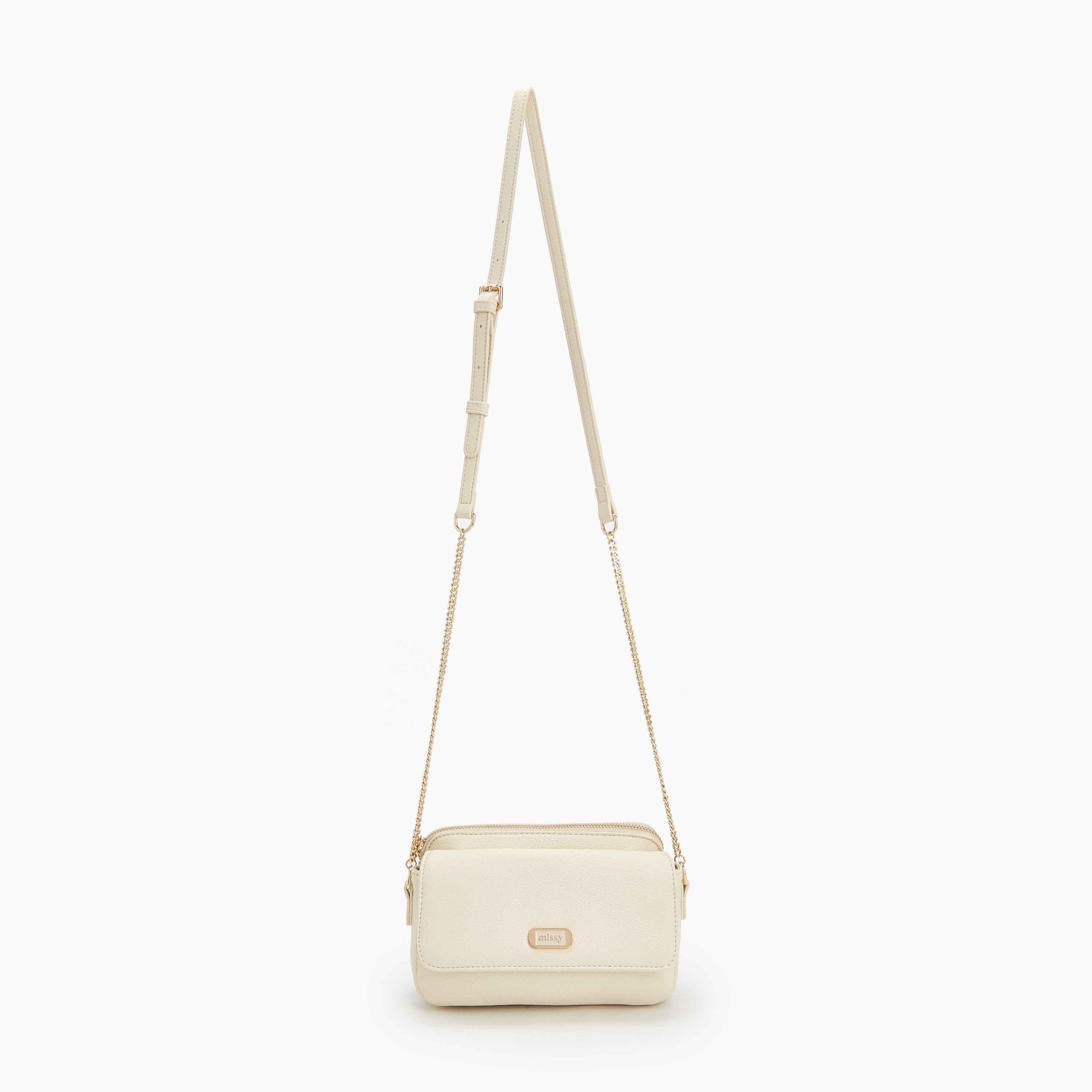 Missy Textured Crossbody Bag with Chain Strap-women-bagsandwallets-handbags-image-2