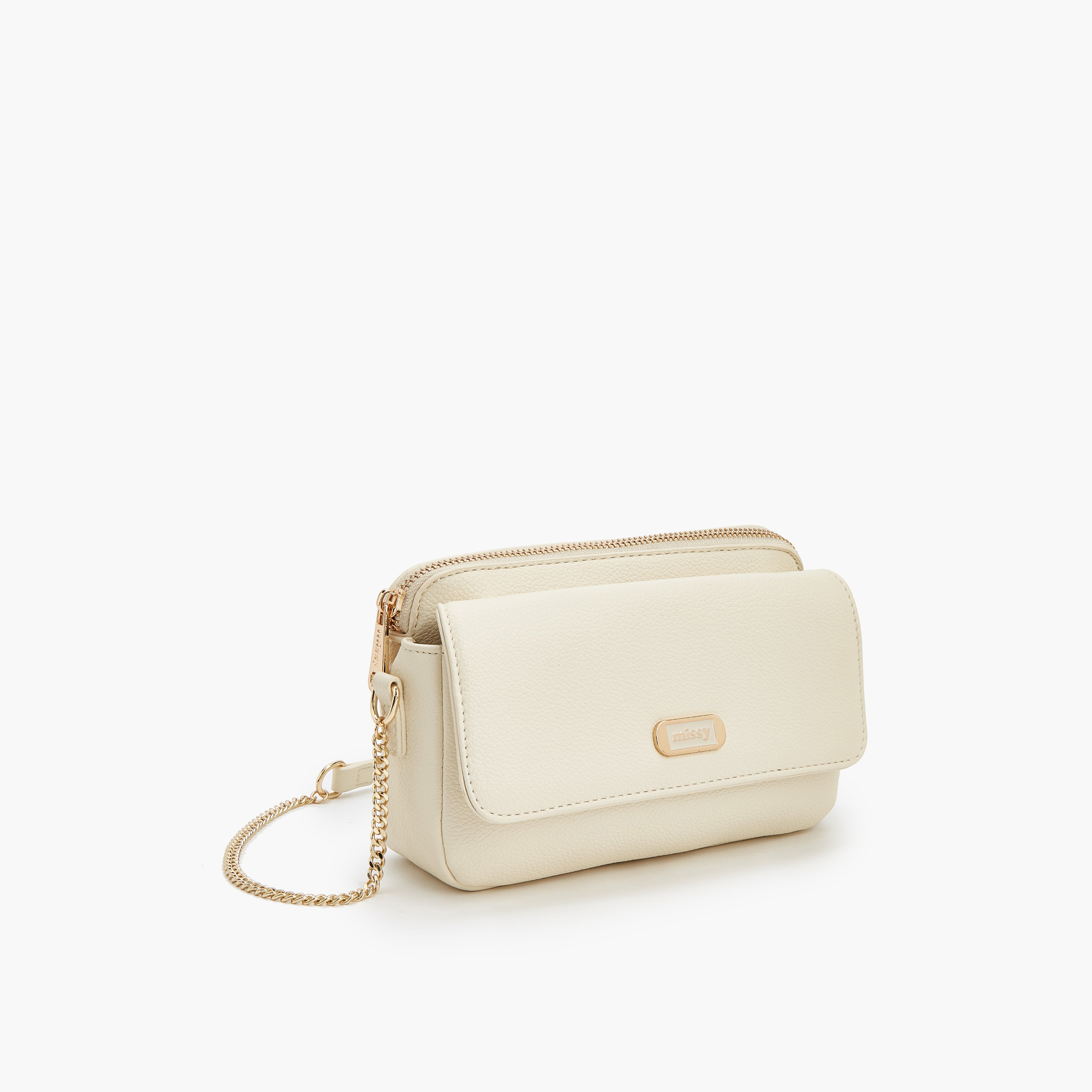 Missy Textured Crossbody Bag with Chain Strap-women-bagsandwallets-handbags-image-3