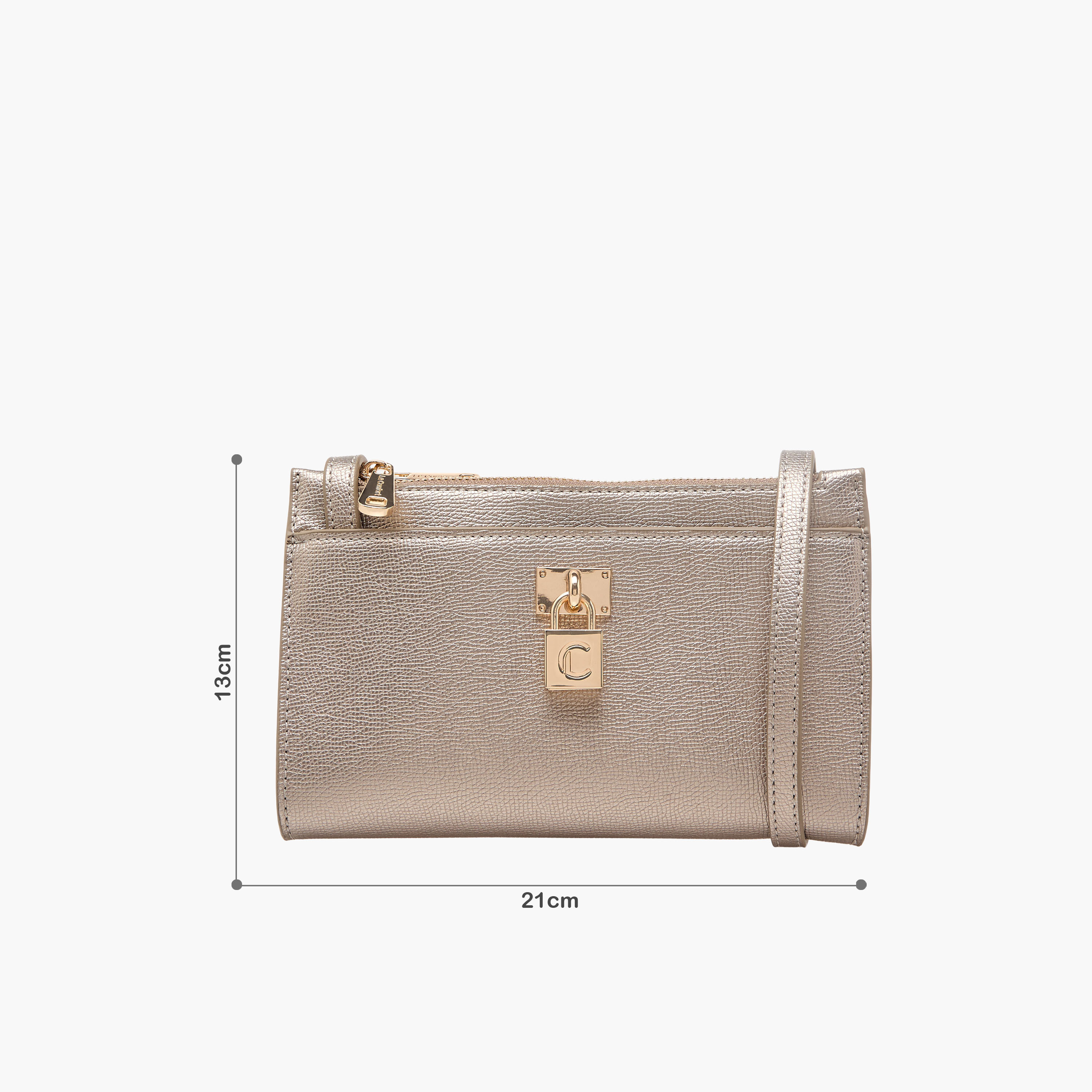 Le Confort Textured Crossbody Bag with Lock Accent-women-bagsandwallets-handbags-image-3