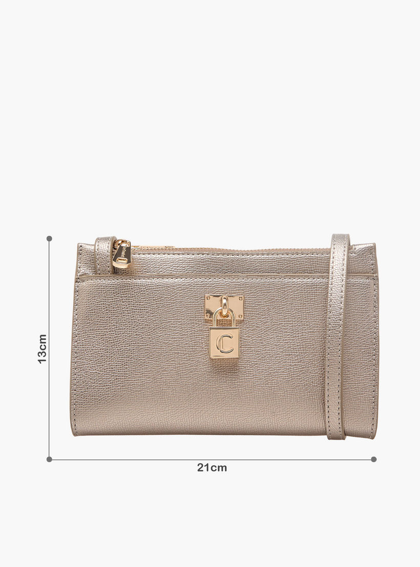 شنطة كروس بودي بارزة الملمس بزينة قفل من لو كونفورت-women-bagsandwallets-handbags-image-3