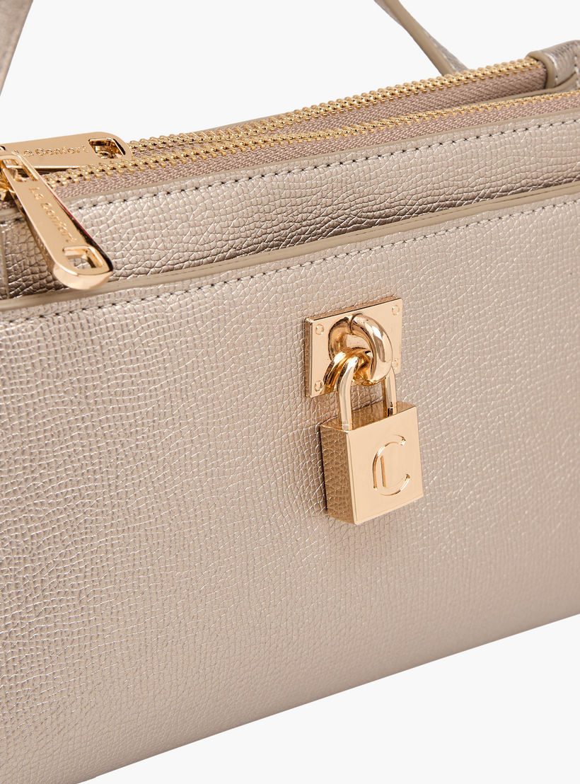 شنطة كروس بودي بارزة الملمس بزينة قفل من لو كونفورت-women-bagsandwallets-handbags-image-6