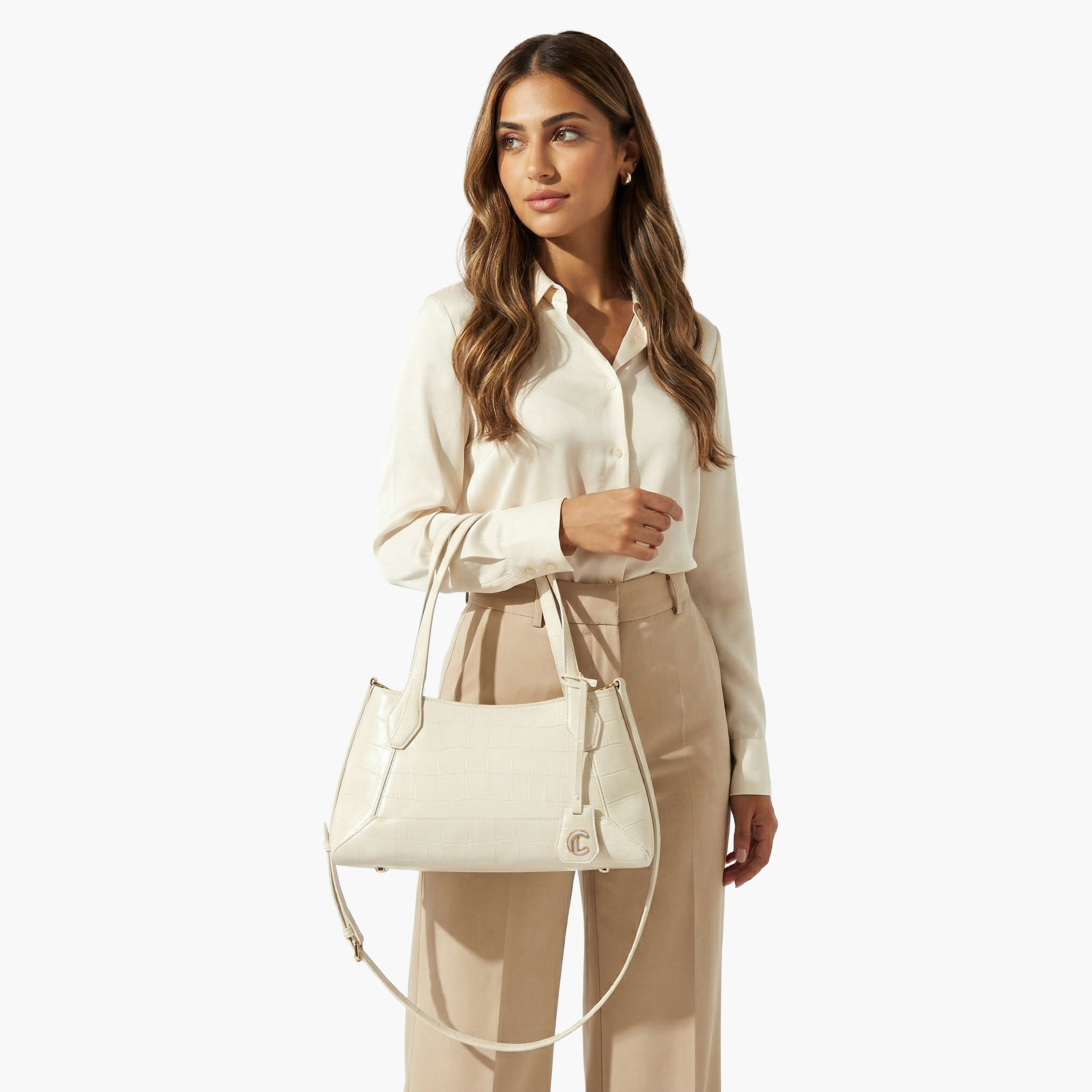 شنطة توتي بارزة الملمس بحزام قابل للفصل من لو كونفورت-women-bagsandwallets-handbags-image-2