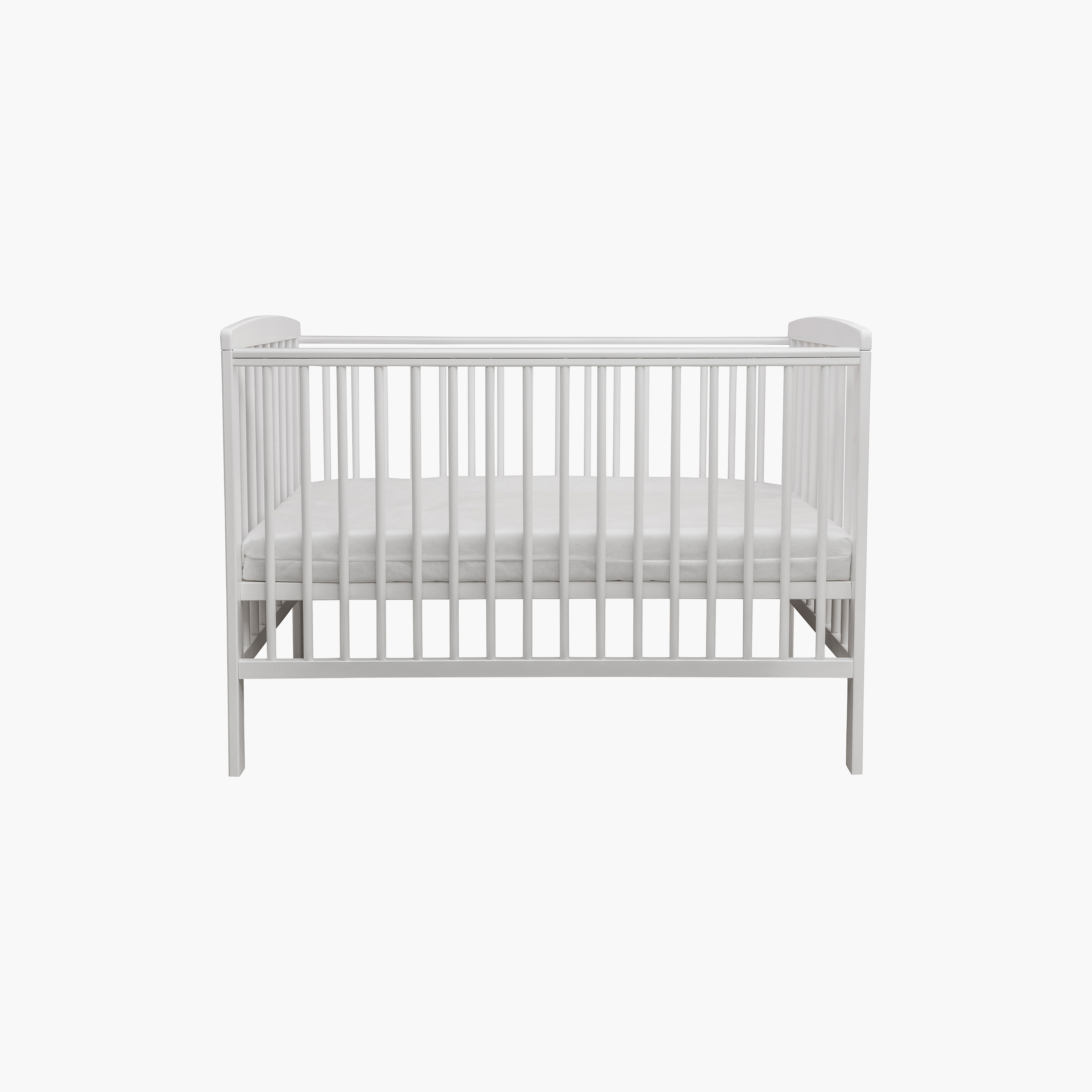 Kinder Valley Sydney Cot - White - 120 x 60 cm-baby-nursery-furniture-cribsandbeds-babycribs-image-1