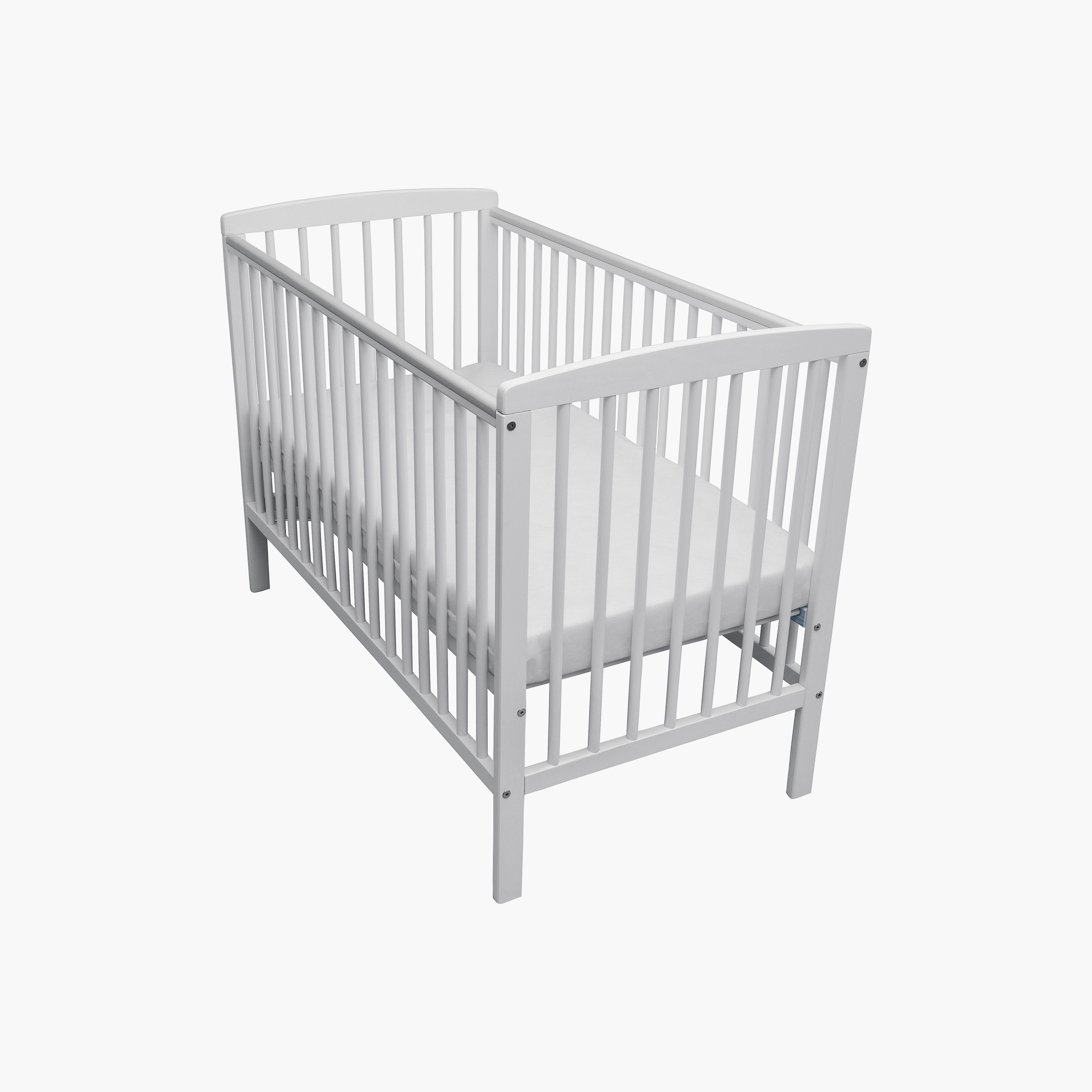 Kinder Valley Sydney Cot - White - 120 x 60 cm-baby-nursery-furniture-cribsandbeds-babycribs-image-2