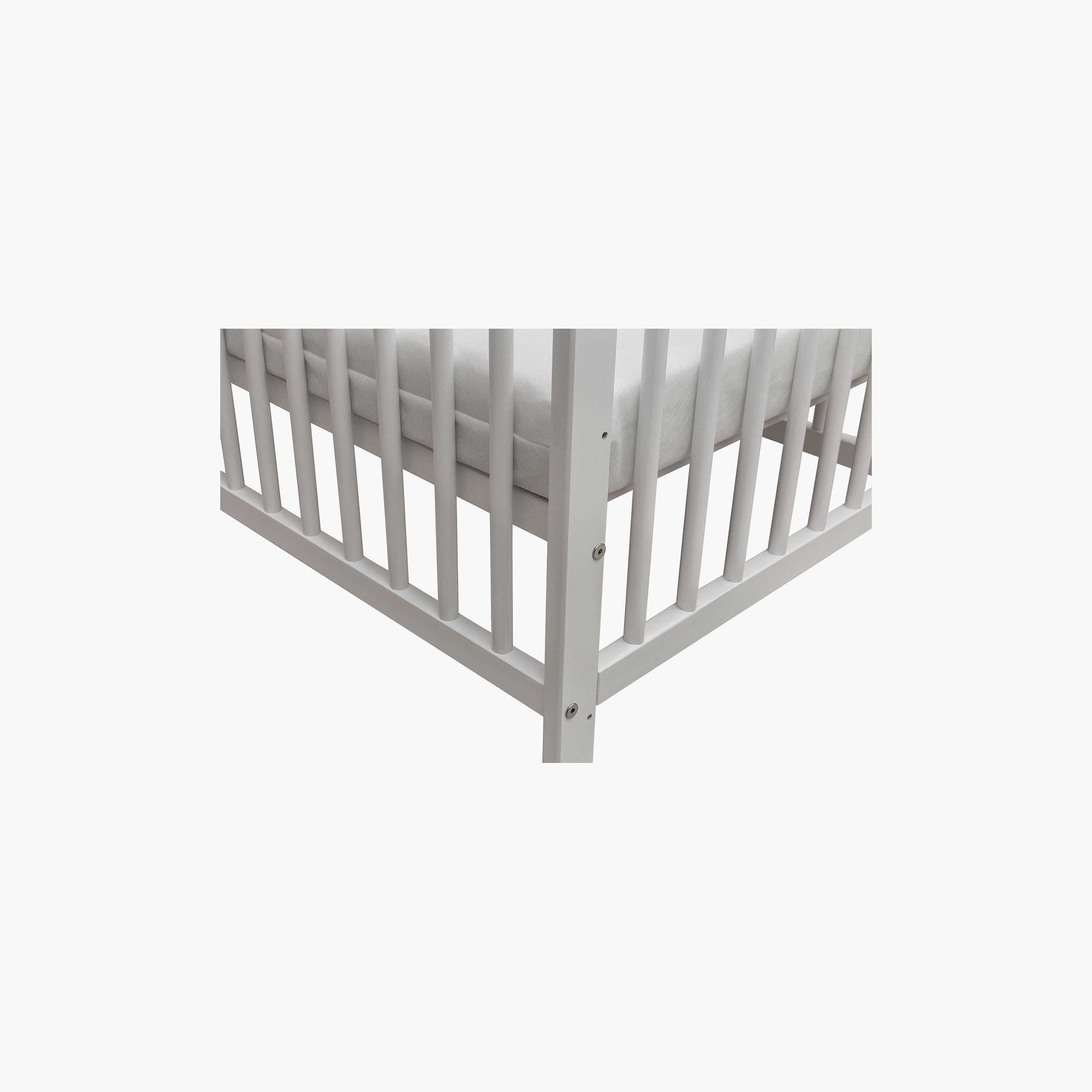 Kinder Valley Sydney Cot - White - 120 x 60 cm-baby-nursery-furniture-cribsandbeds-babycribs-image-3