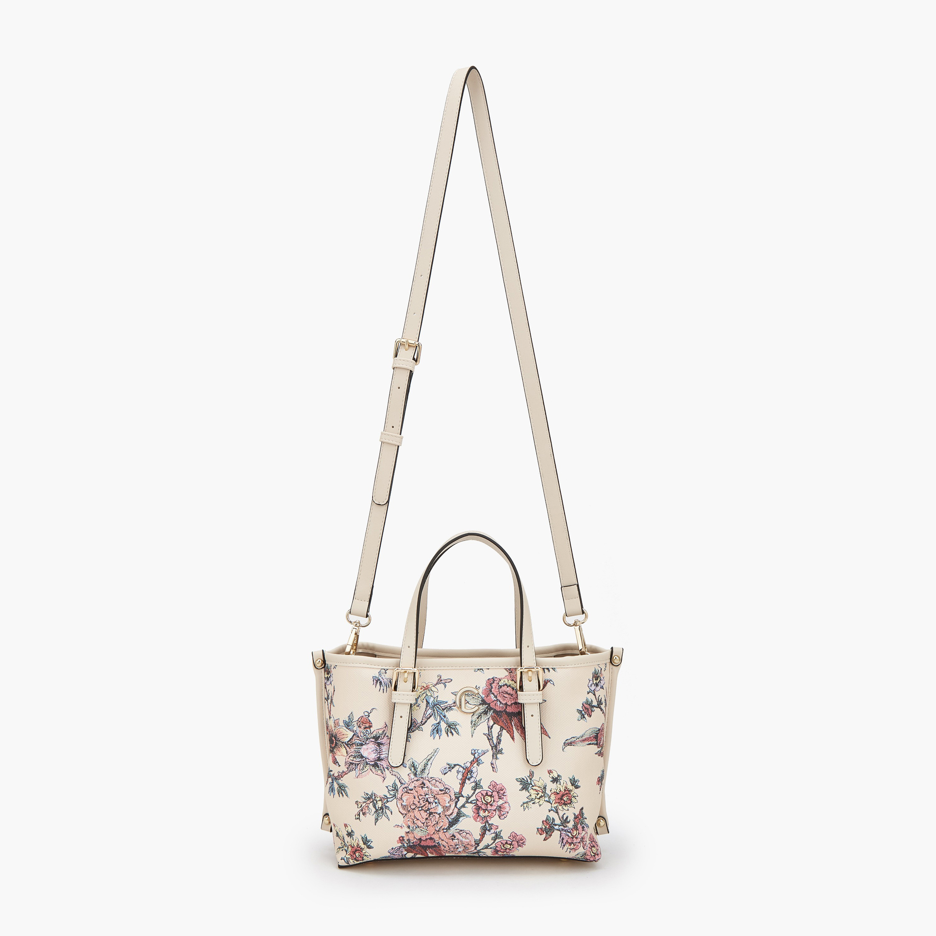 Le Confort Floral Print Tote Bag with Double Handles-women-bagsandwallets-handbags-image-2
