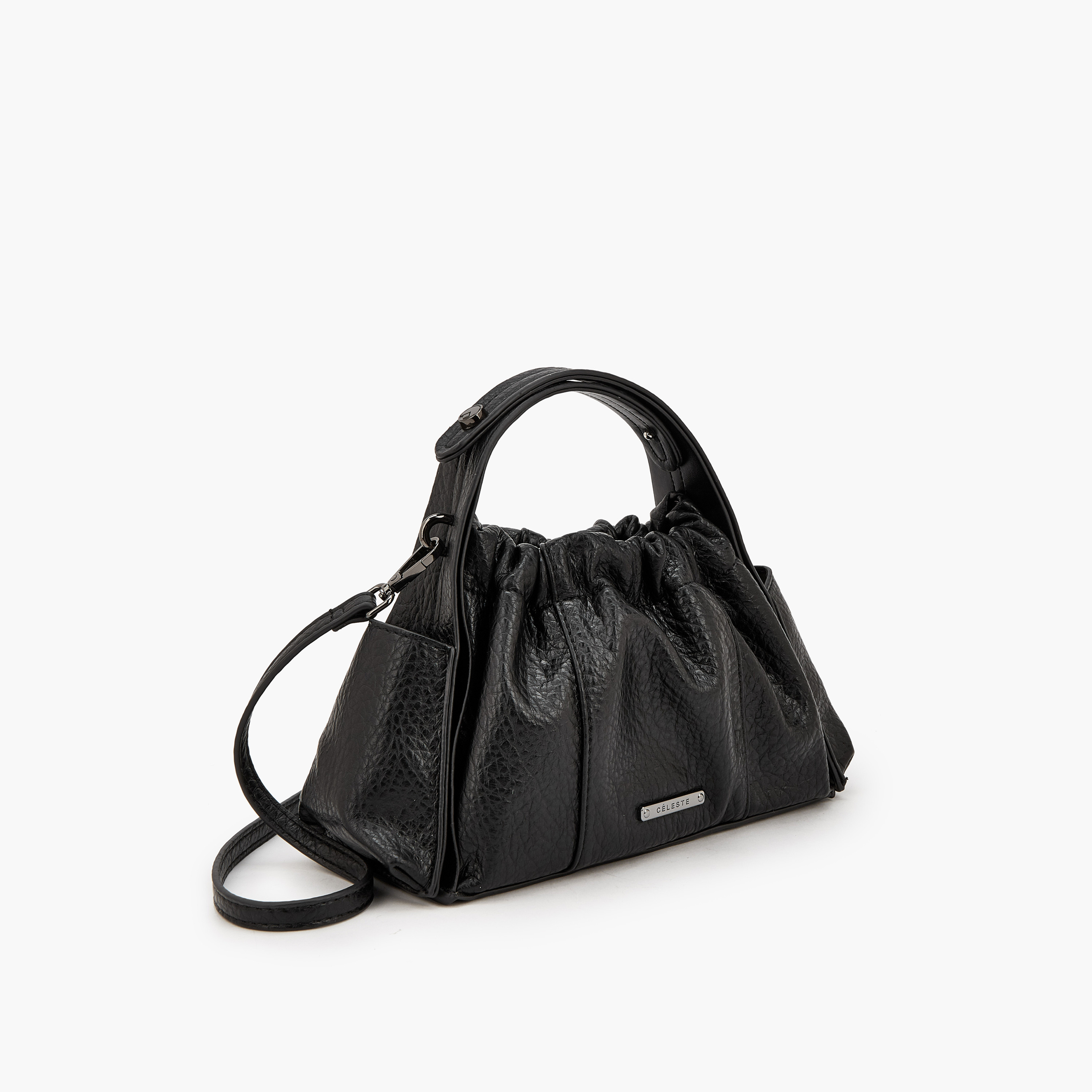 شنطة هوبو بارزة الملمس بحزام قابل للفصل من سيليست-women-bagsandwallets-handbags-image-3