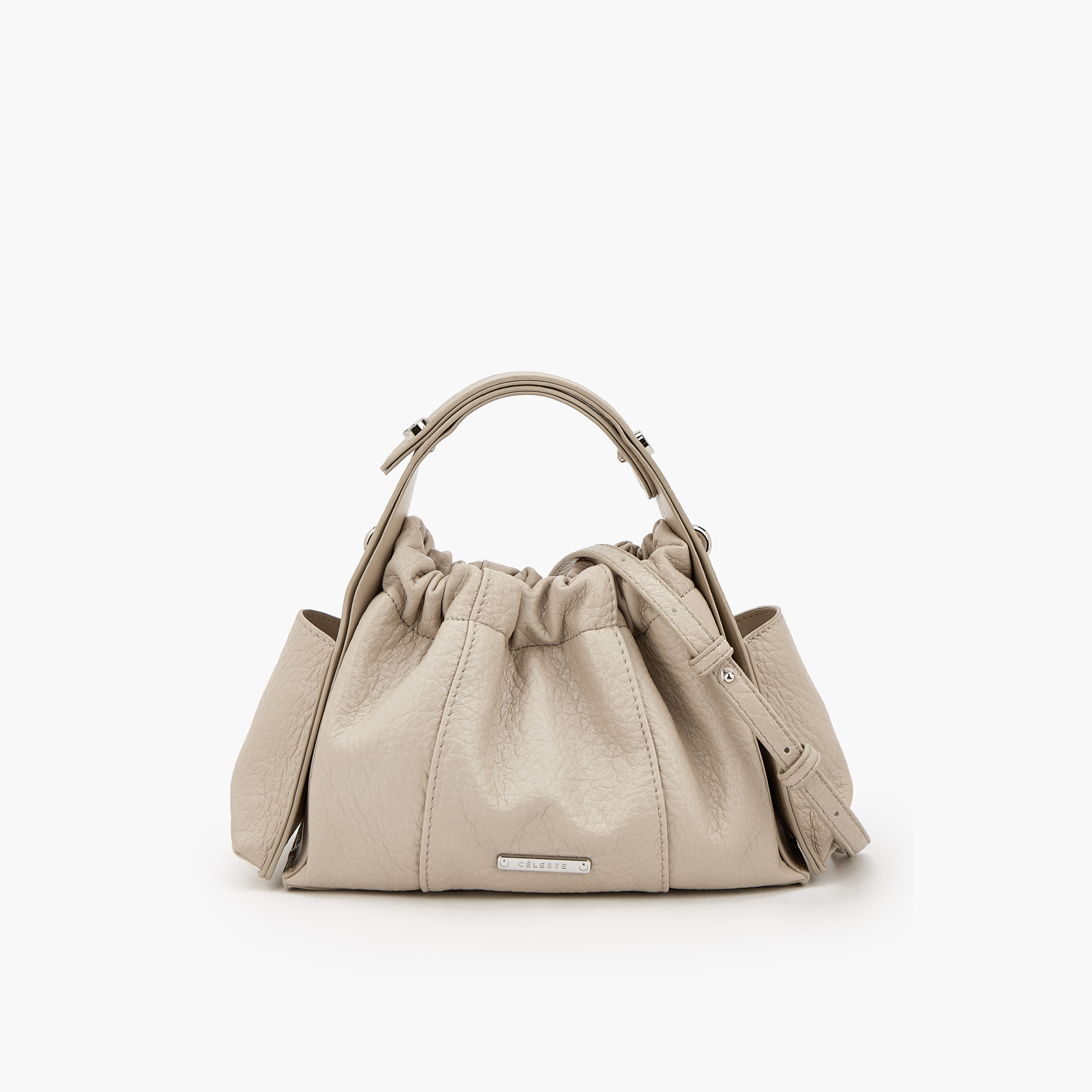 Celeste Textured Hobo Bag with Detachable Strap-women-bagsandwallets-handbags-image-1