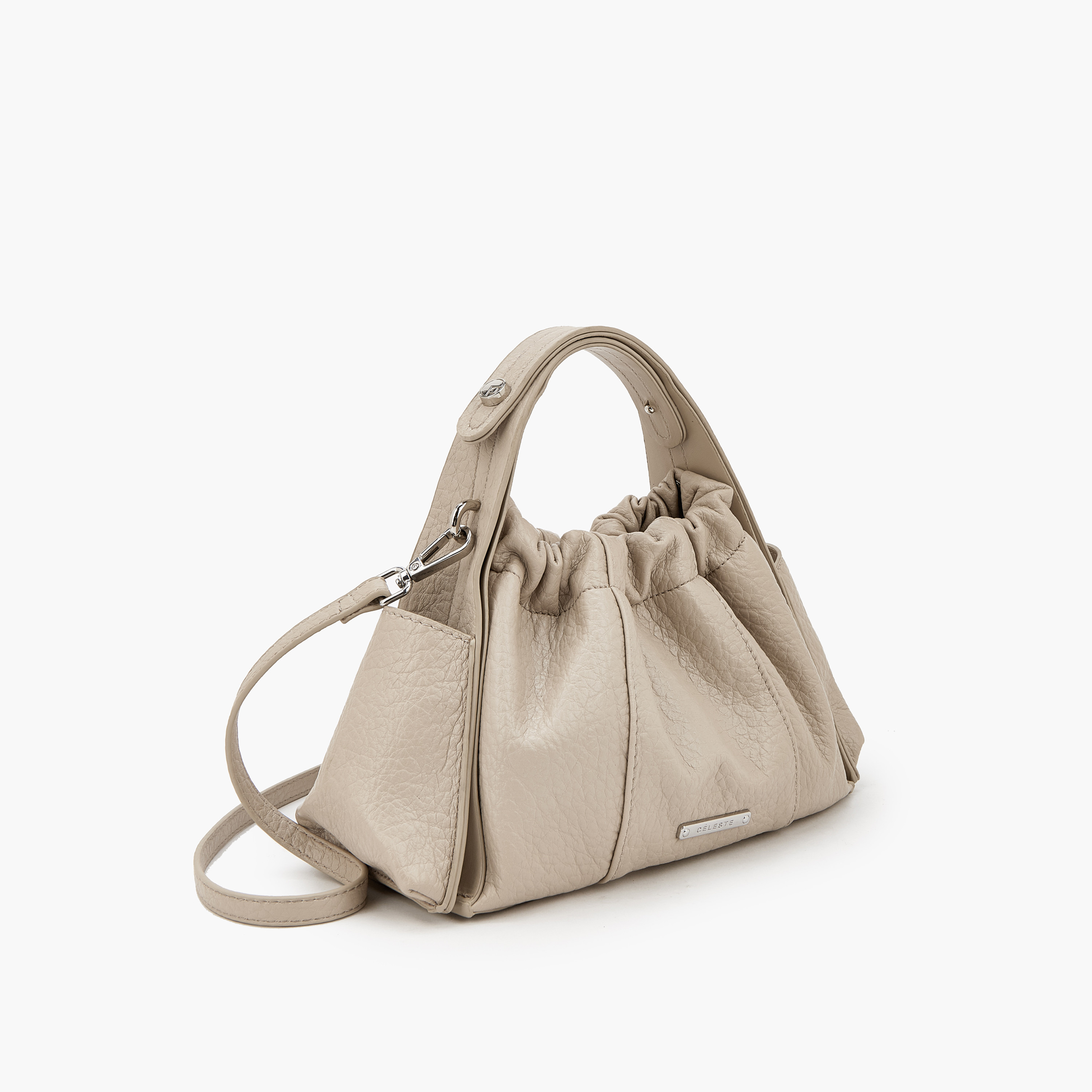 Celeste Textured Hobo Bag with Detachable Strap-women-bagsandwallets-handbags-image-3