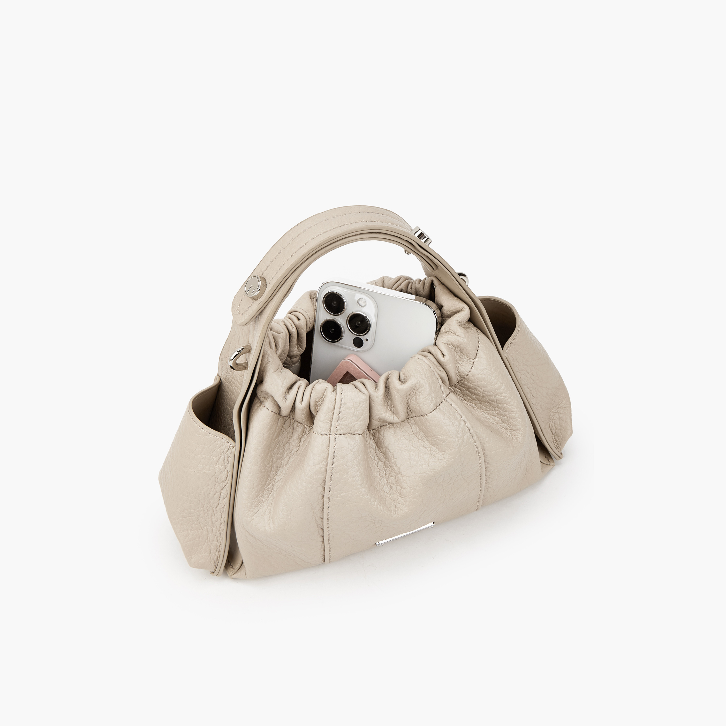 Celeste Textured Hobo Bag with Detachable Strap-women-bagsandwallets-handbags-image-7