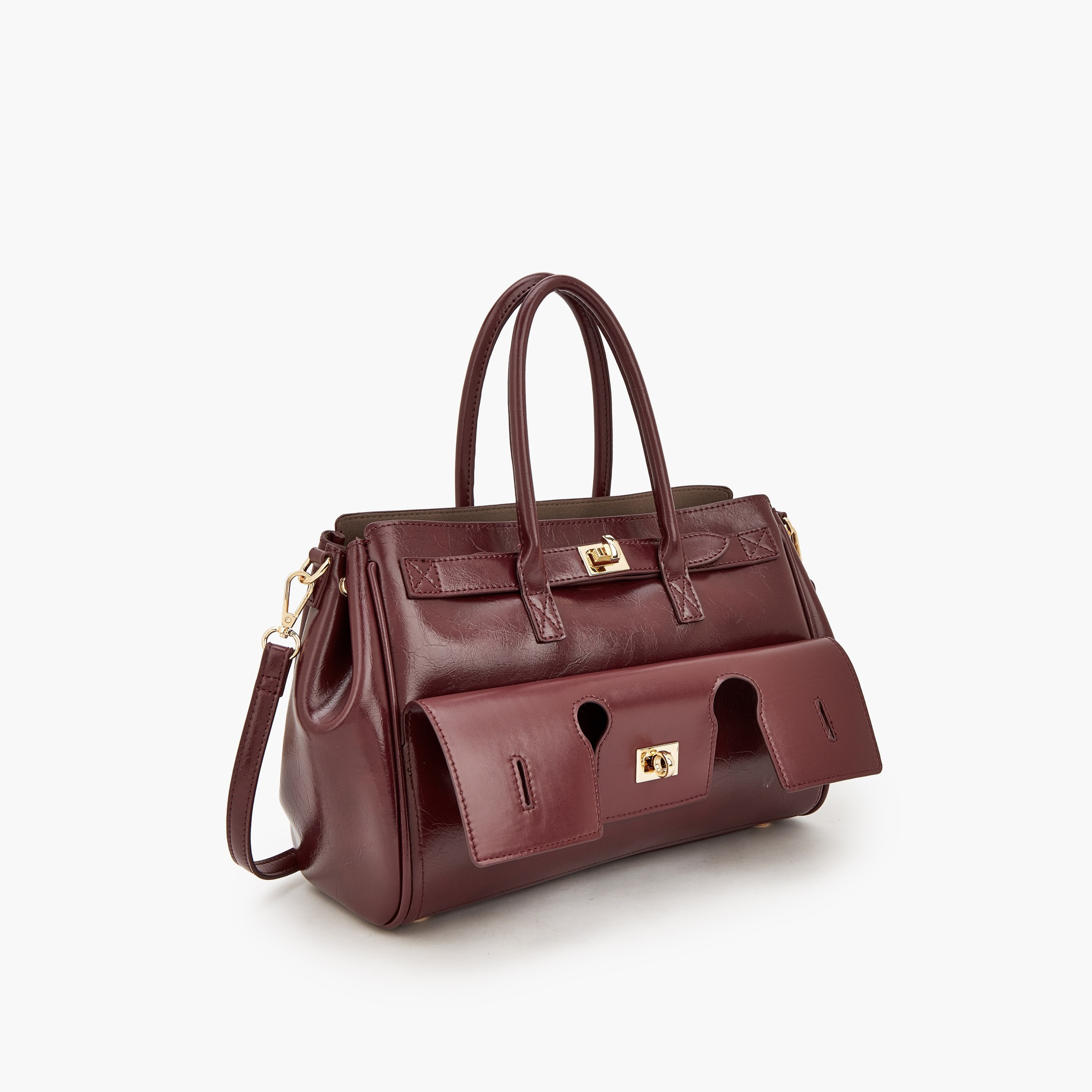 Celeste Solid Tote Bag with Detachable Strap-women-bagsandwallets-handbags-image-5