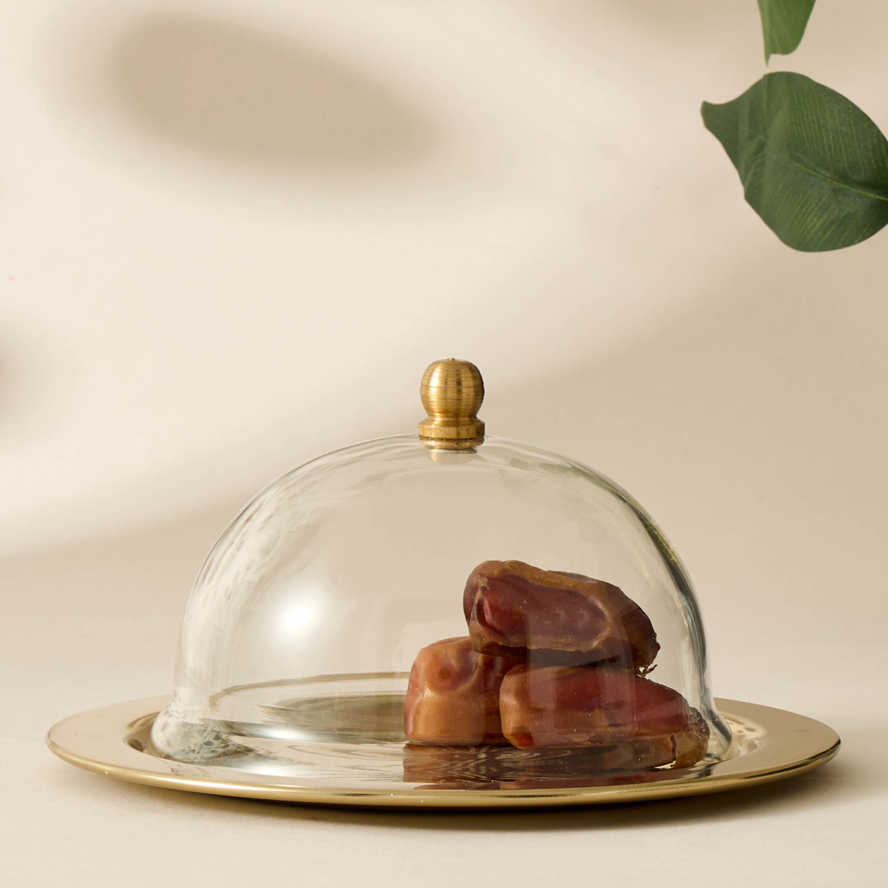 صينية تمر بغطاء قبة ونقوش زهرية - 17 سم-household-dining-serveware-servingtrays-image-4
