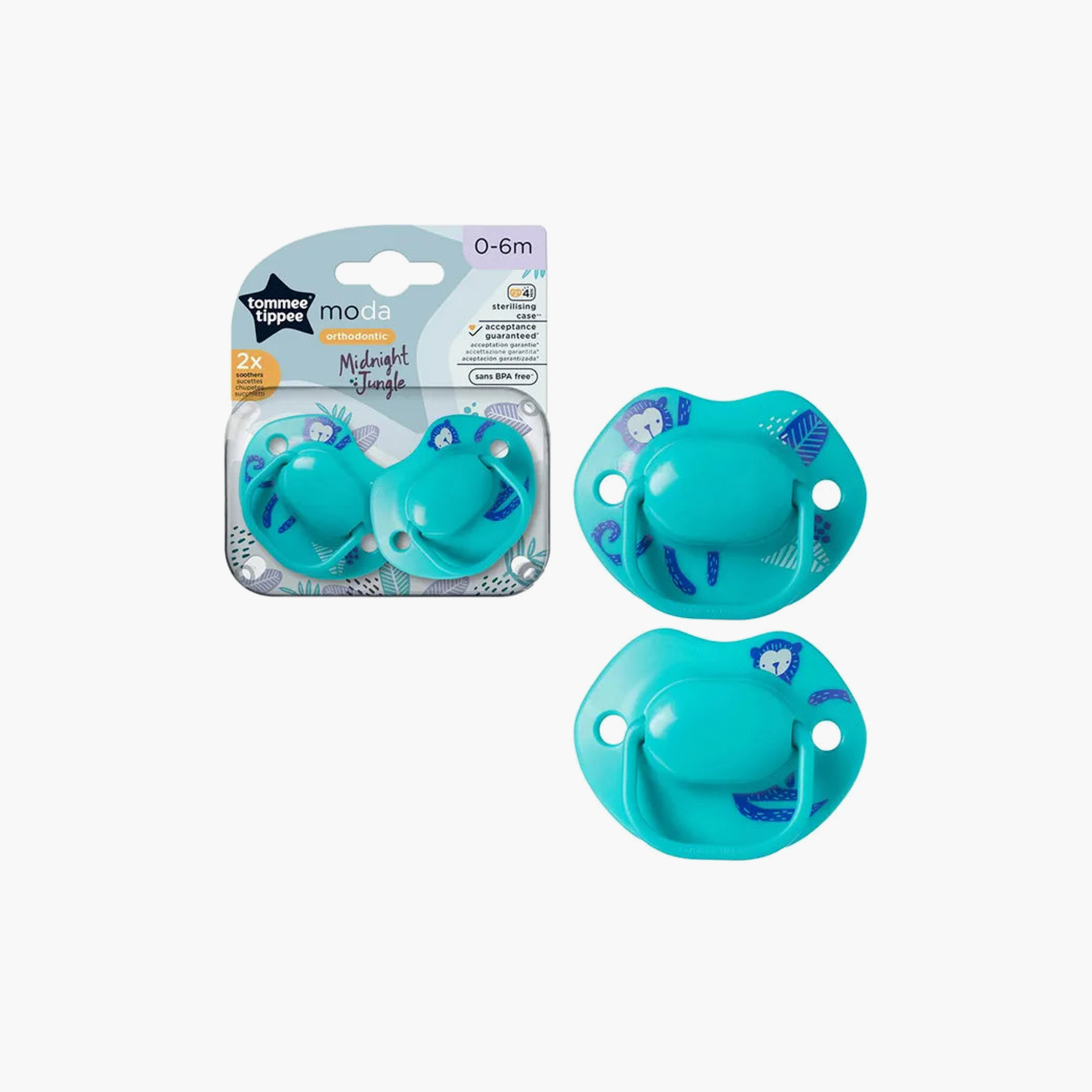 Pack of 2 Tommee Tippee Baby Pacifier with Orthodontic Design, 0-6 Months-baby-feeding-pacifiers-image-3
