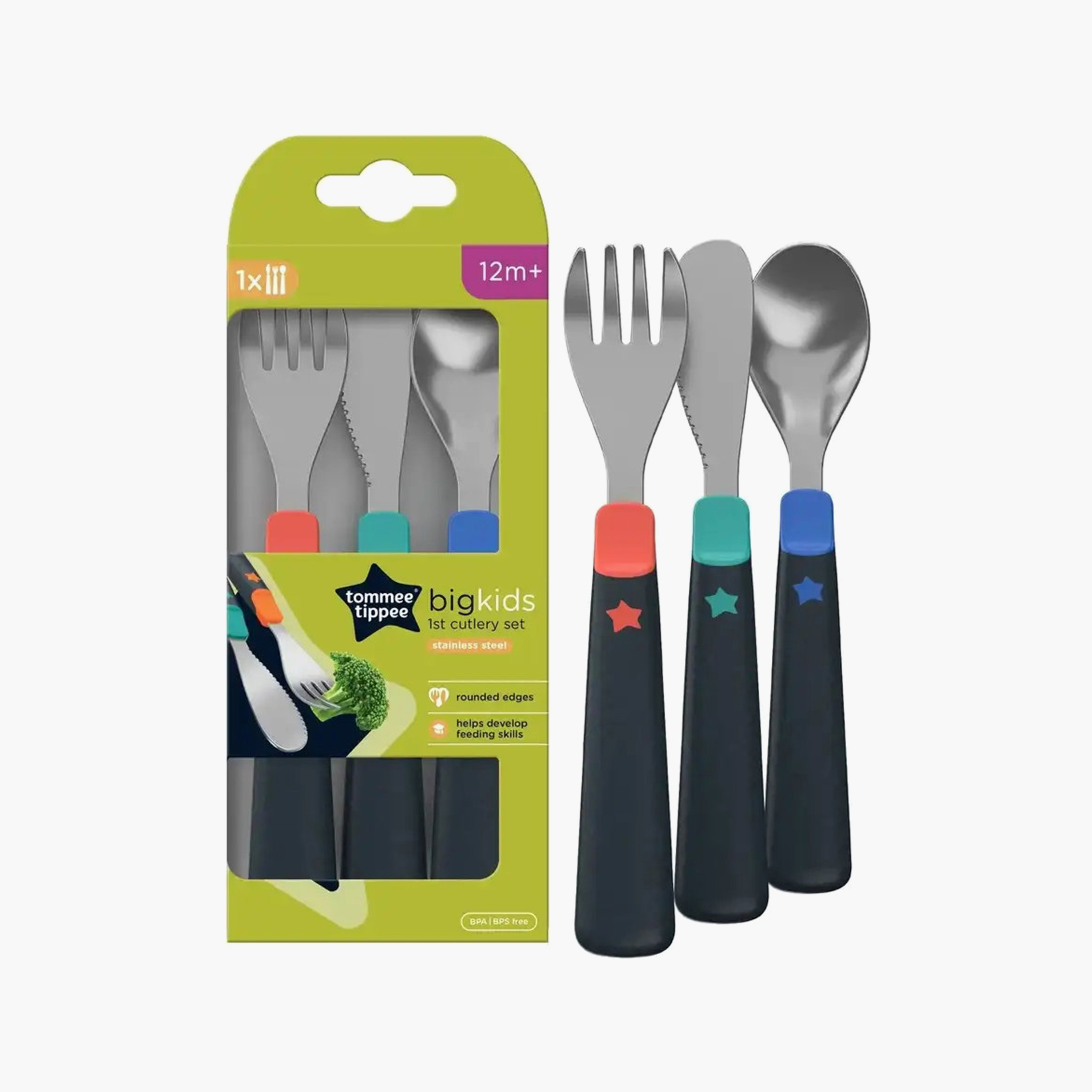 Tommee Tippee Cutlery Set, Stainless Steel-baby-feeding-mealtimeessentials-image-2