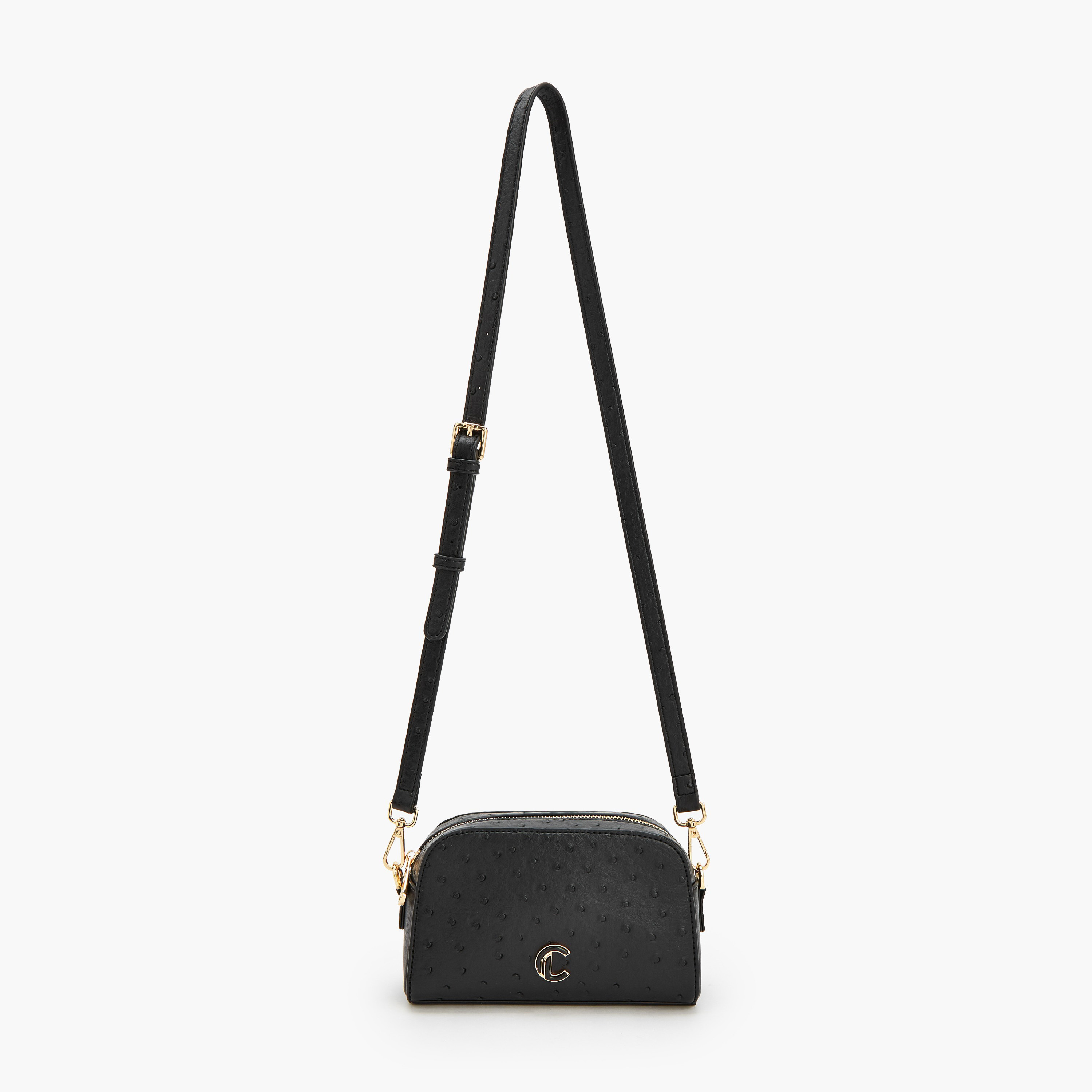 شنطة كروس بودي بارزة الملمس بسحاب إغلاق من لو كونفورت-women-bagsandwallets-handbags-image-2