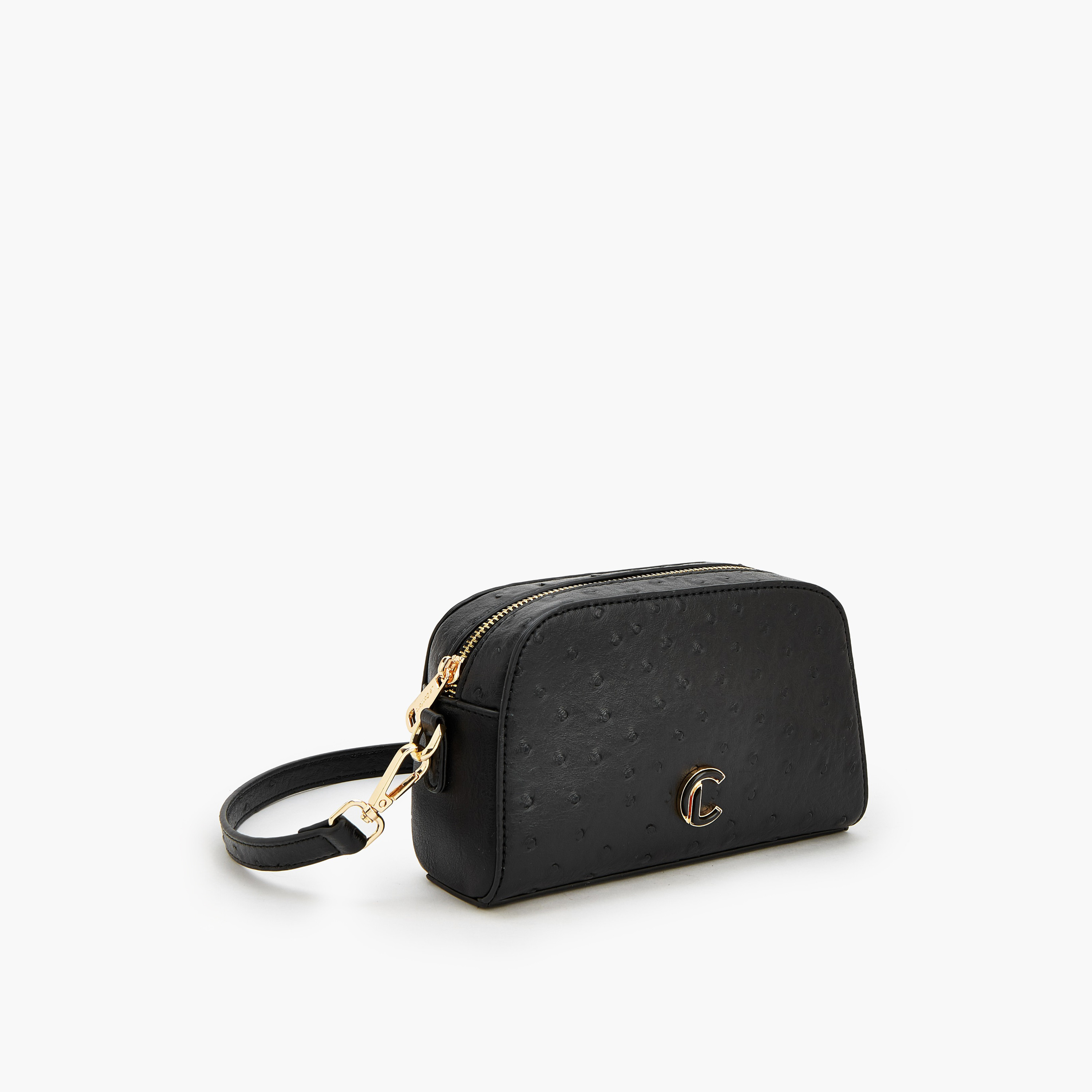 شنطة كروس بودي بارزة الملمس بسحاب إغلاق من لو كونفورت-women-bagsandwallets-handbags-image-3
