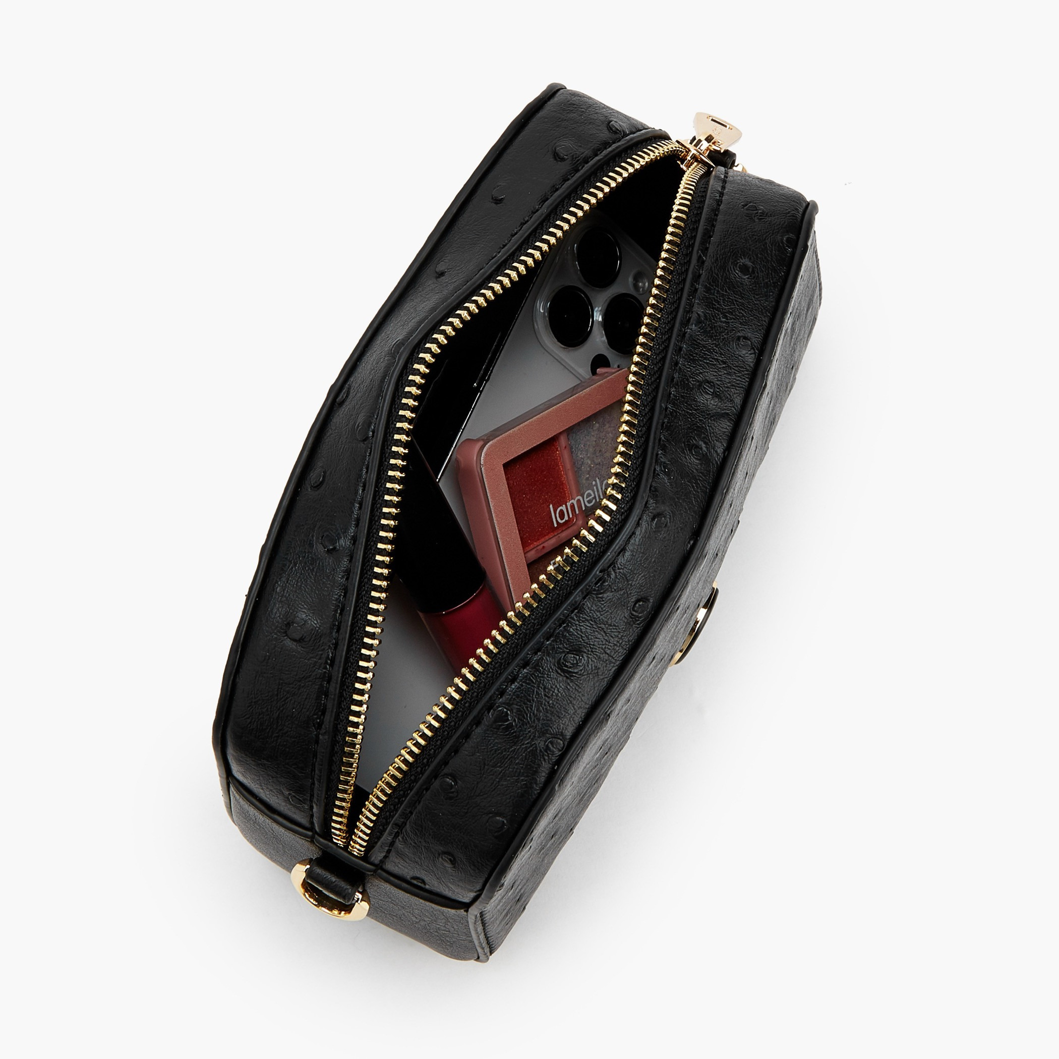 شنطة كروس بودي بارزة الملمس بسحاب إغلاق من لو كونفورت-women-bagsandwallets-handbags-image-7