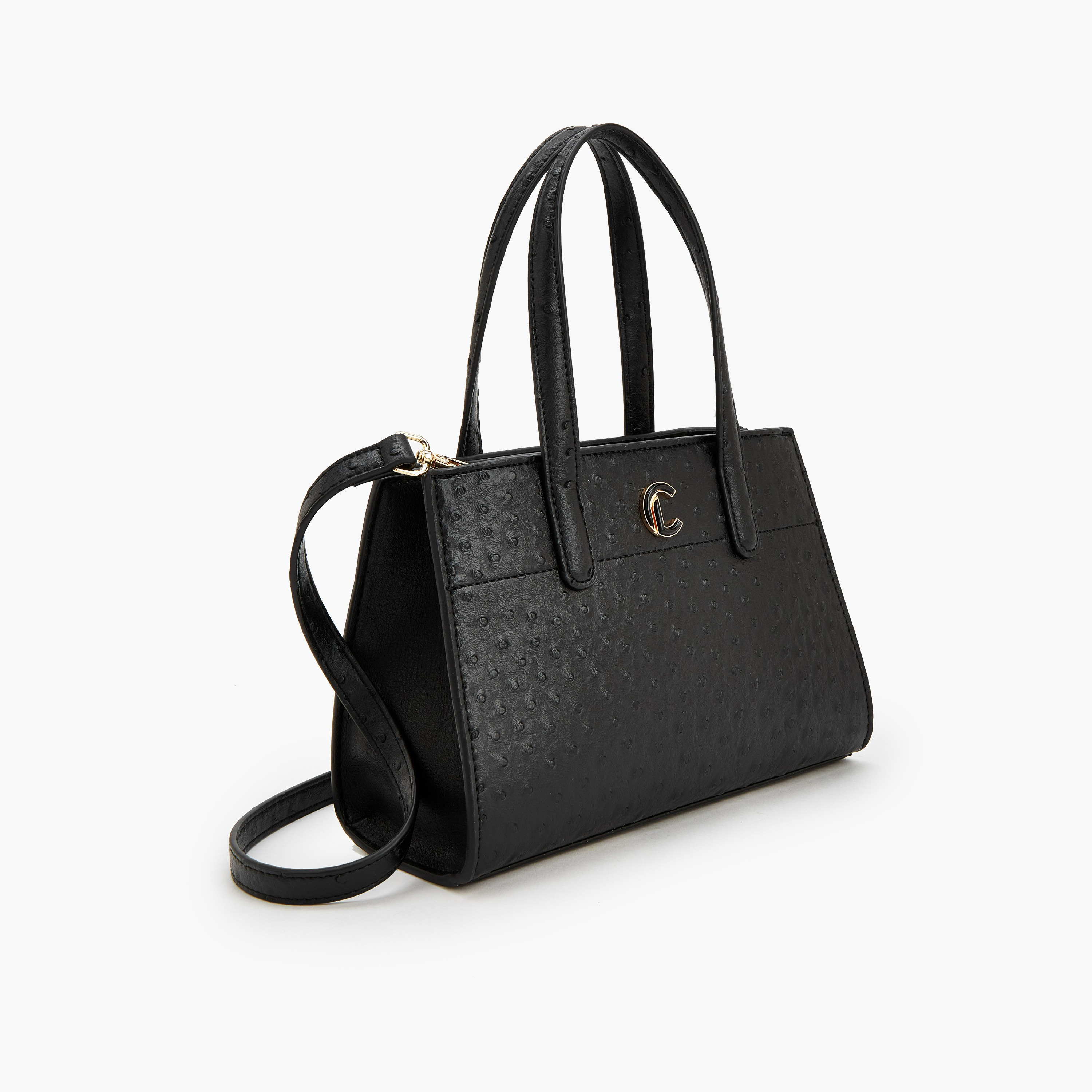 Le Confort Textured Tote Bag with Detachable Strap-women-bagsandwallets-handbags-image-3