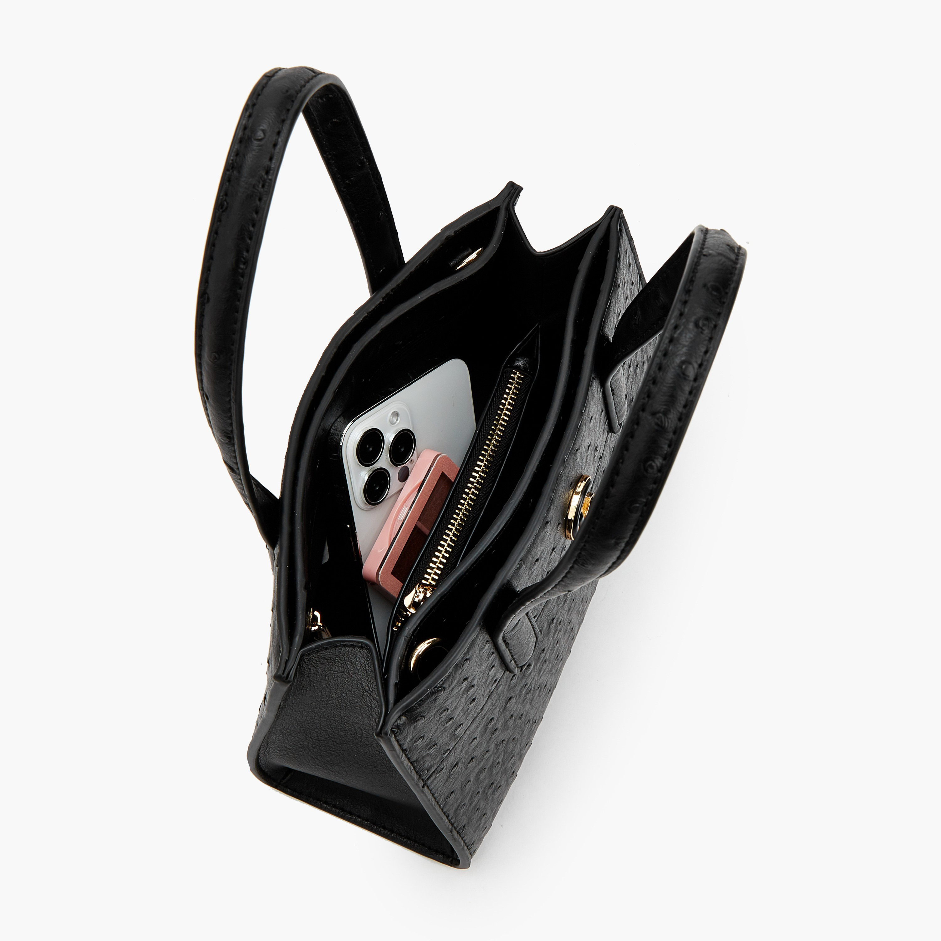 Le Confort Textured Tote Bag with Detachable Strap-women-bagsandwallets-handbags-image-7