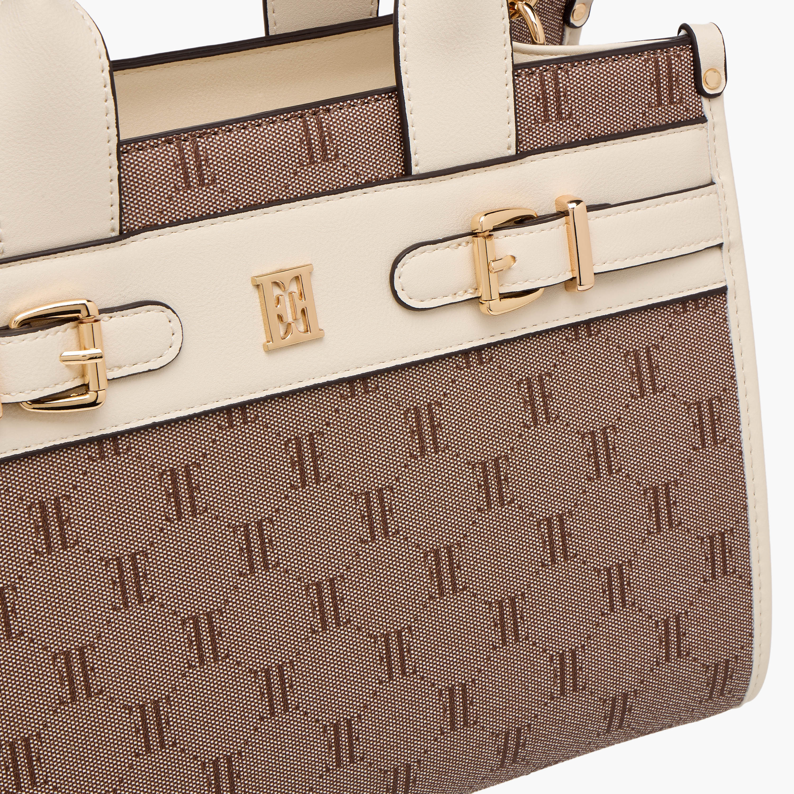 Elle Monogram Texture Tote Bag with Detachable Strap-women-bagsandwallets-handbags-image-4