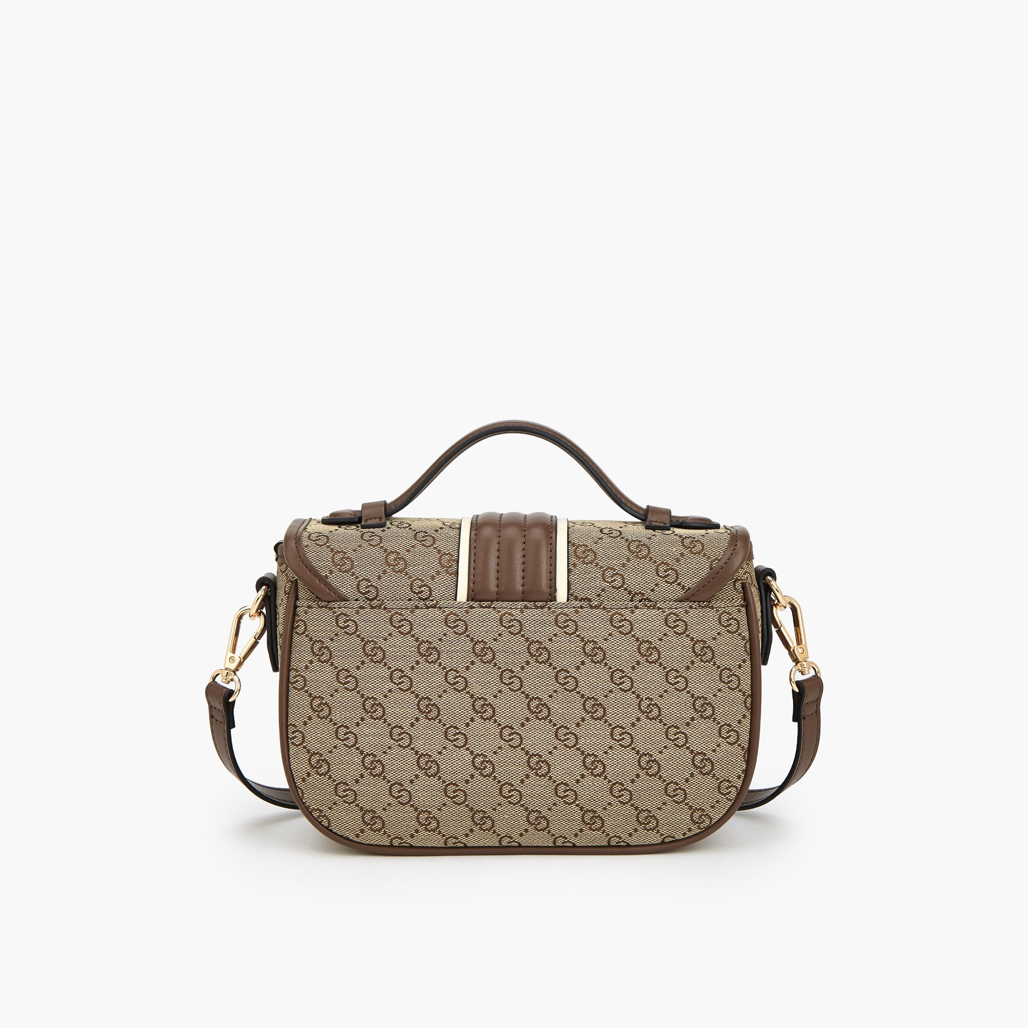 شنطة ساتشيل بملمس مونوجرام بارز وحزام قابل للفصل من سيليست-women-bagsandwallets-handbags-image-6