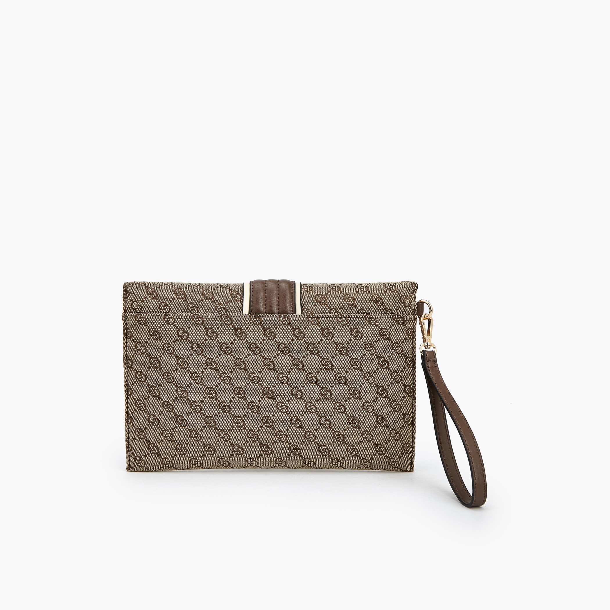 شنطة كلاتش مونوجرام بارزة الملمس مع سوار معصم من سيليست-women-bagsandwallets-handbags-image-5