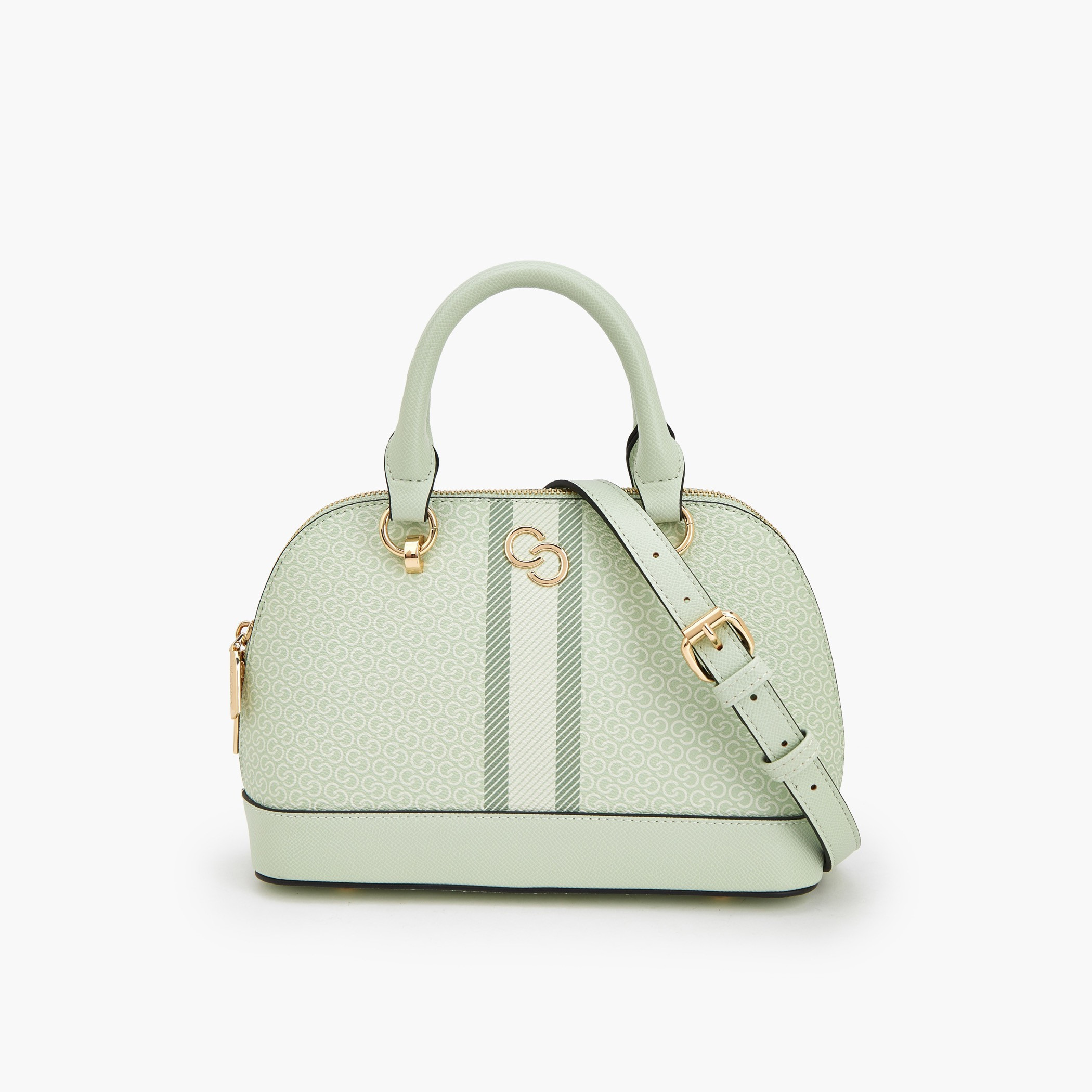 شنطة قبة بمقبض مزدوج وطبعات مونوجرام من سيليست-women-bagsandwallets-handbags-image-1
